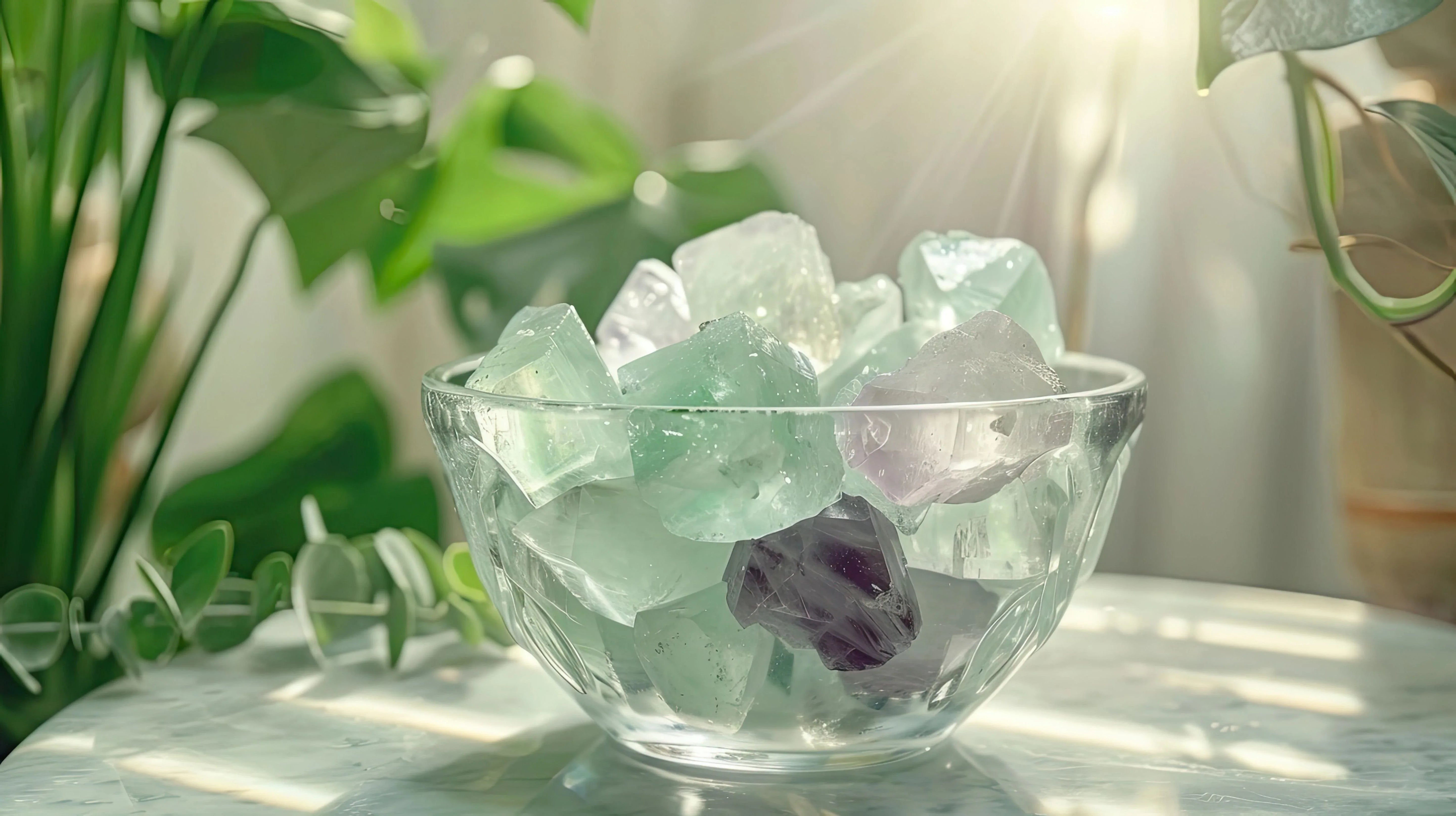 Fluorite - Mooncat Crystals