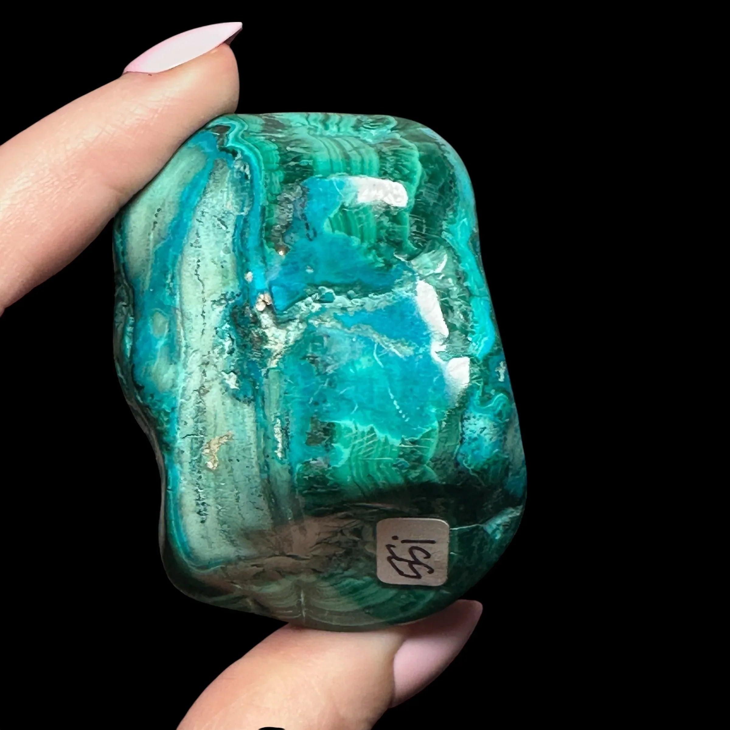 Chrysocolla, Malachite, & Shattuckite - Mooncat Crystals