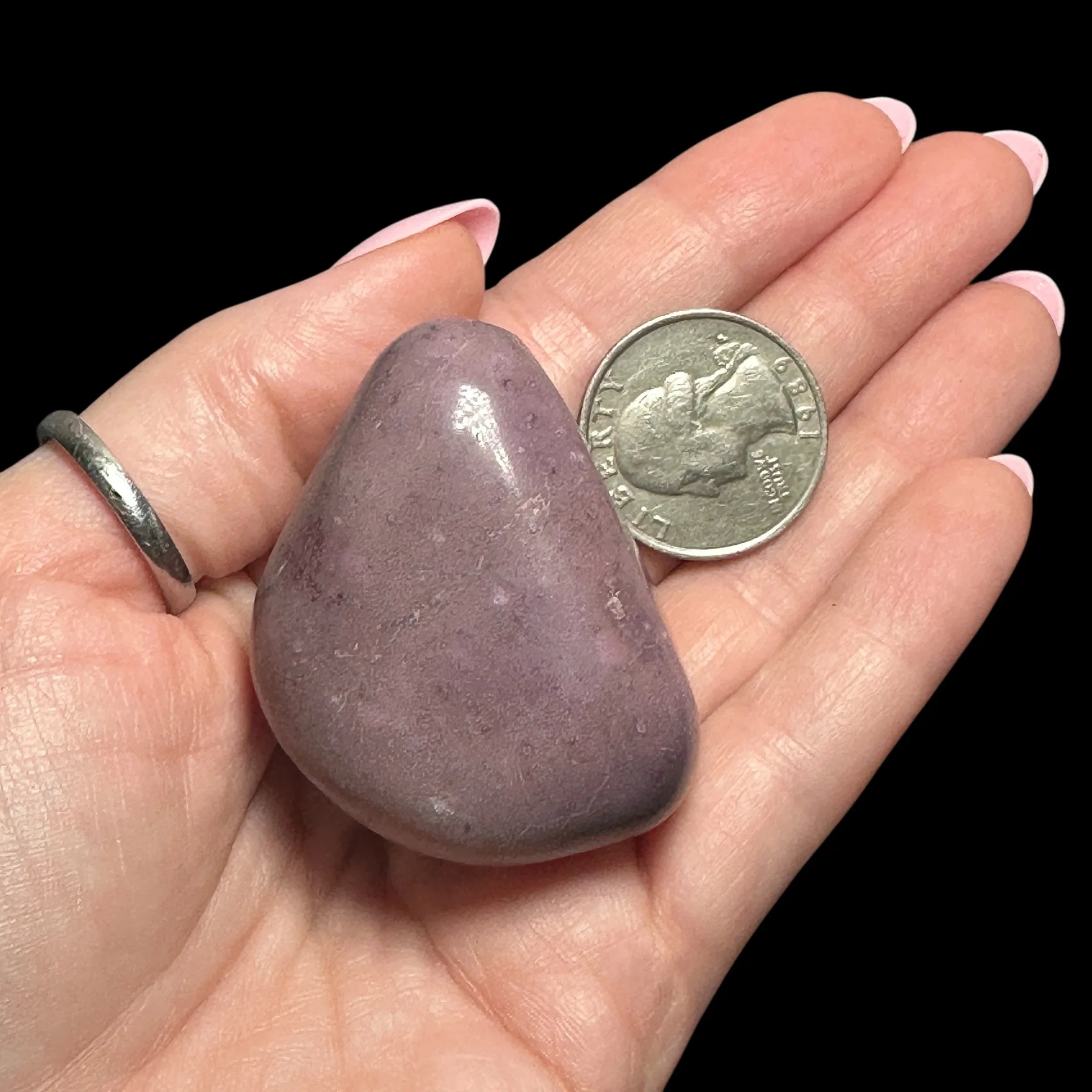 Lavender Jade XL Tumble - Mooncat Crystals