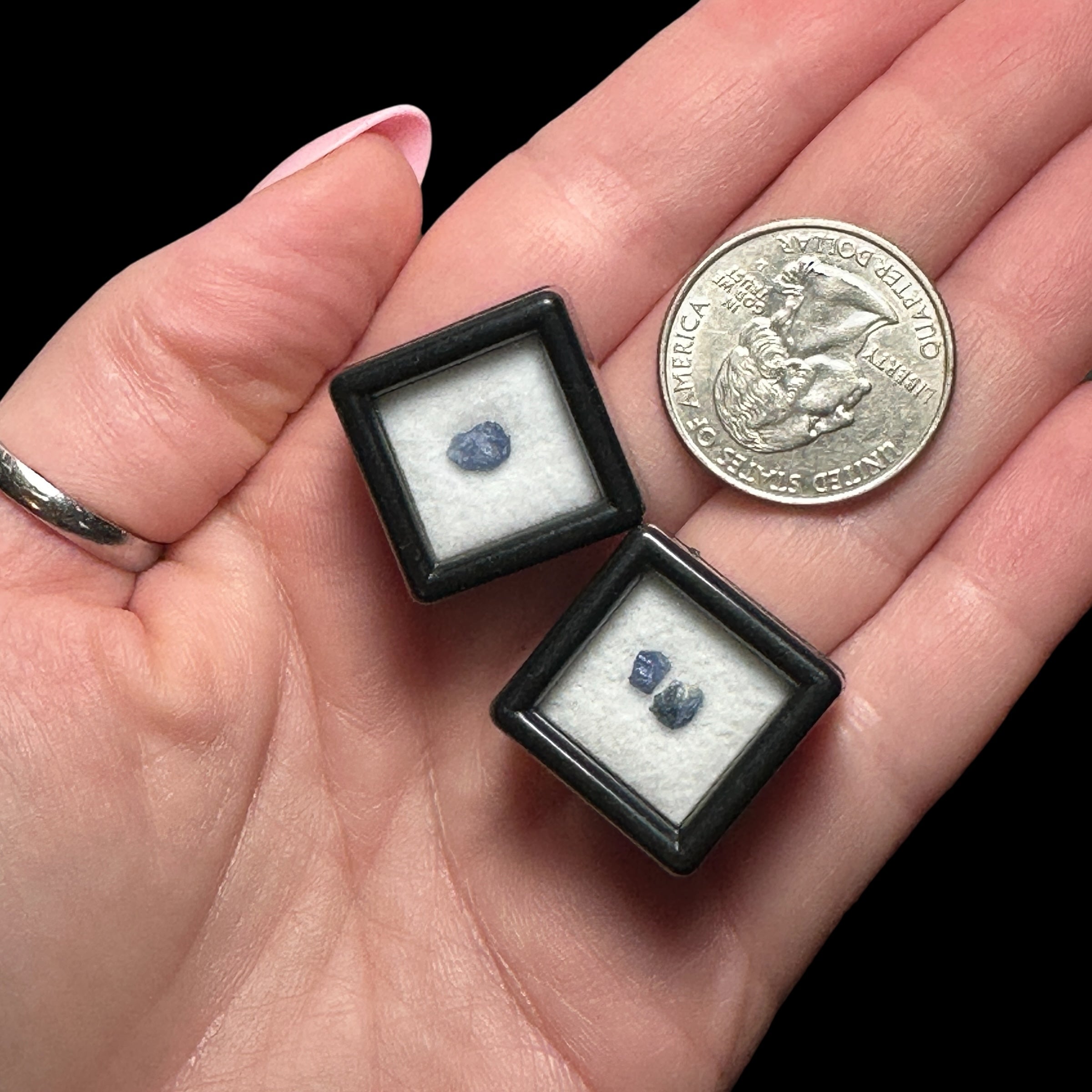 Rare Benitoite - Mooncat Crystals