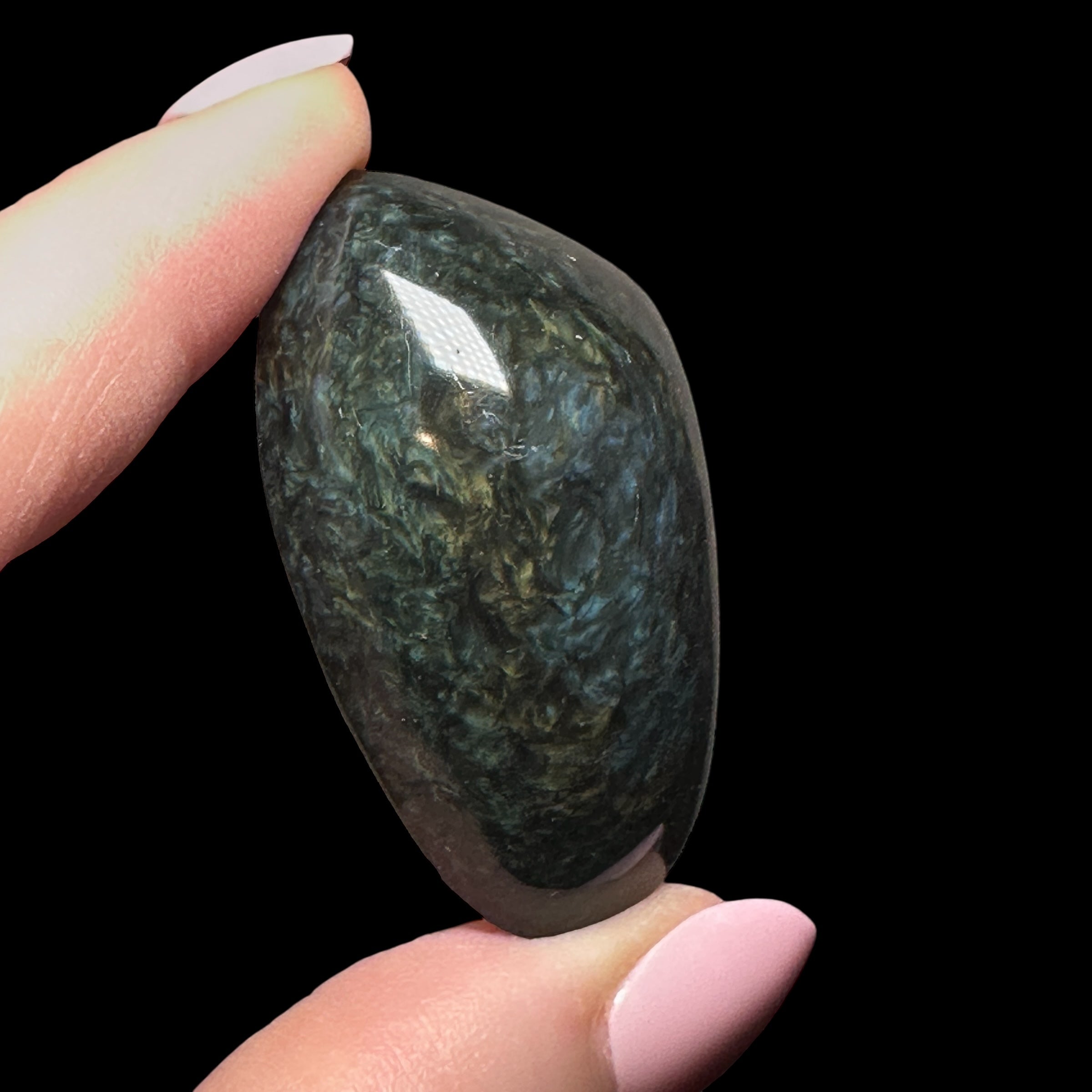 Velvet Sheen Obsidian - Flat Back Freeform