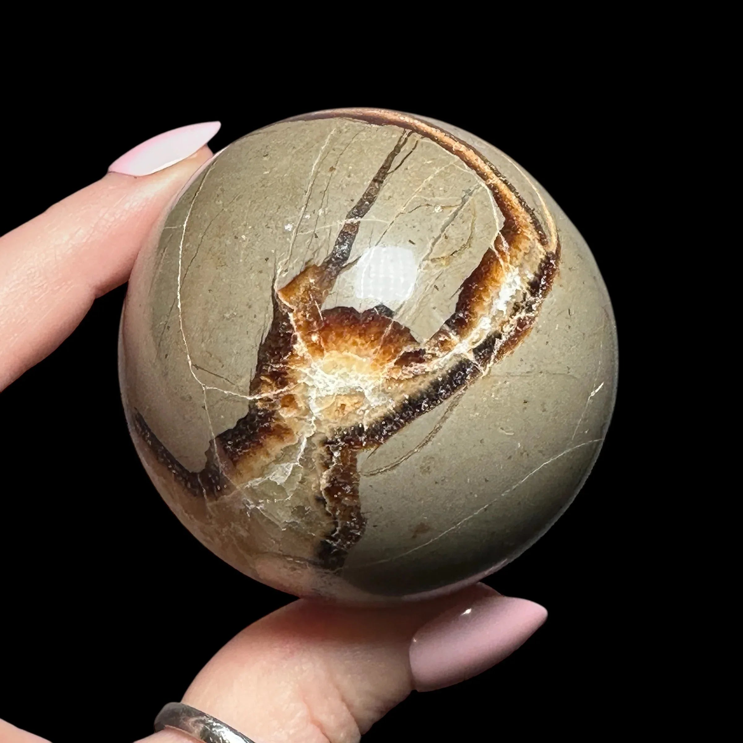 Septarian Sphere - Mooncat Crystals