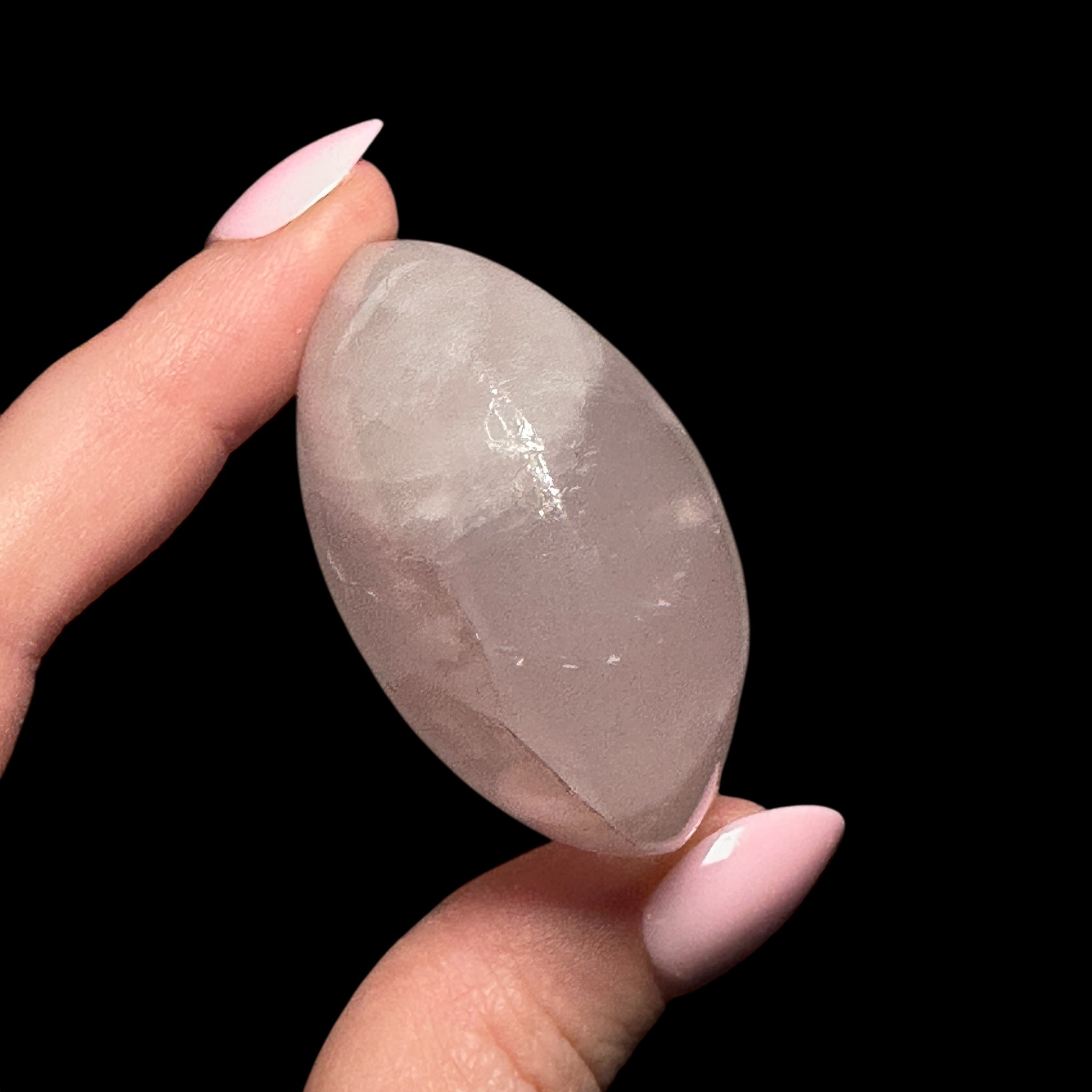 Rose Quartz Palm Stone | Stock A