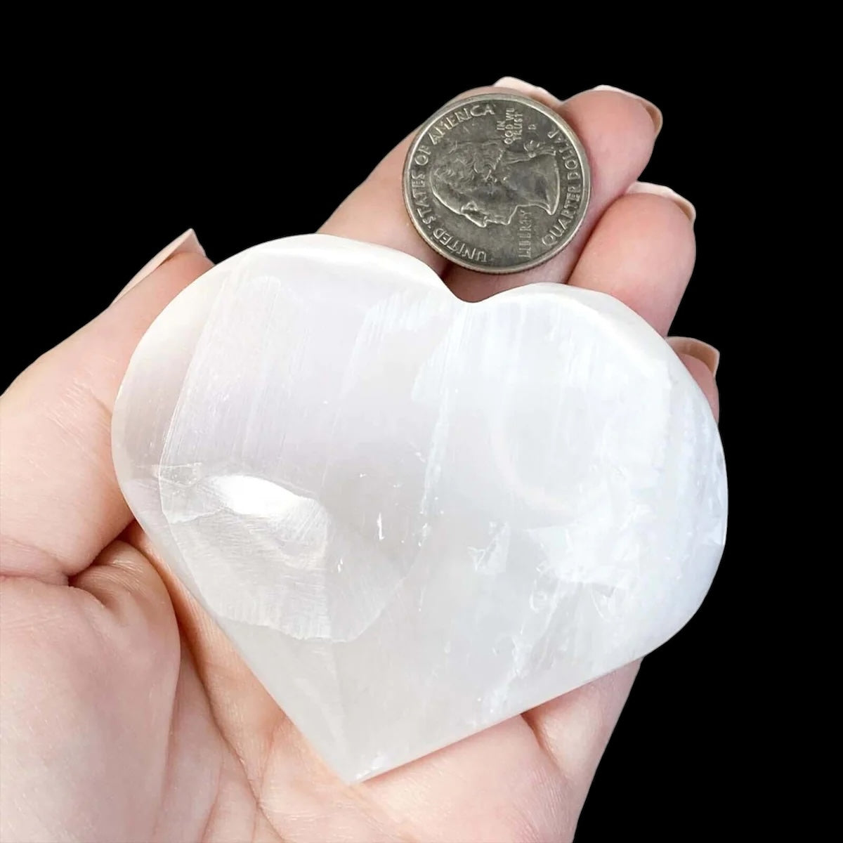 PURIFYING:: Selenite Carved Heart