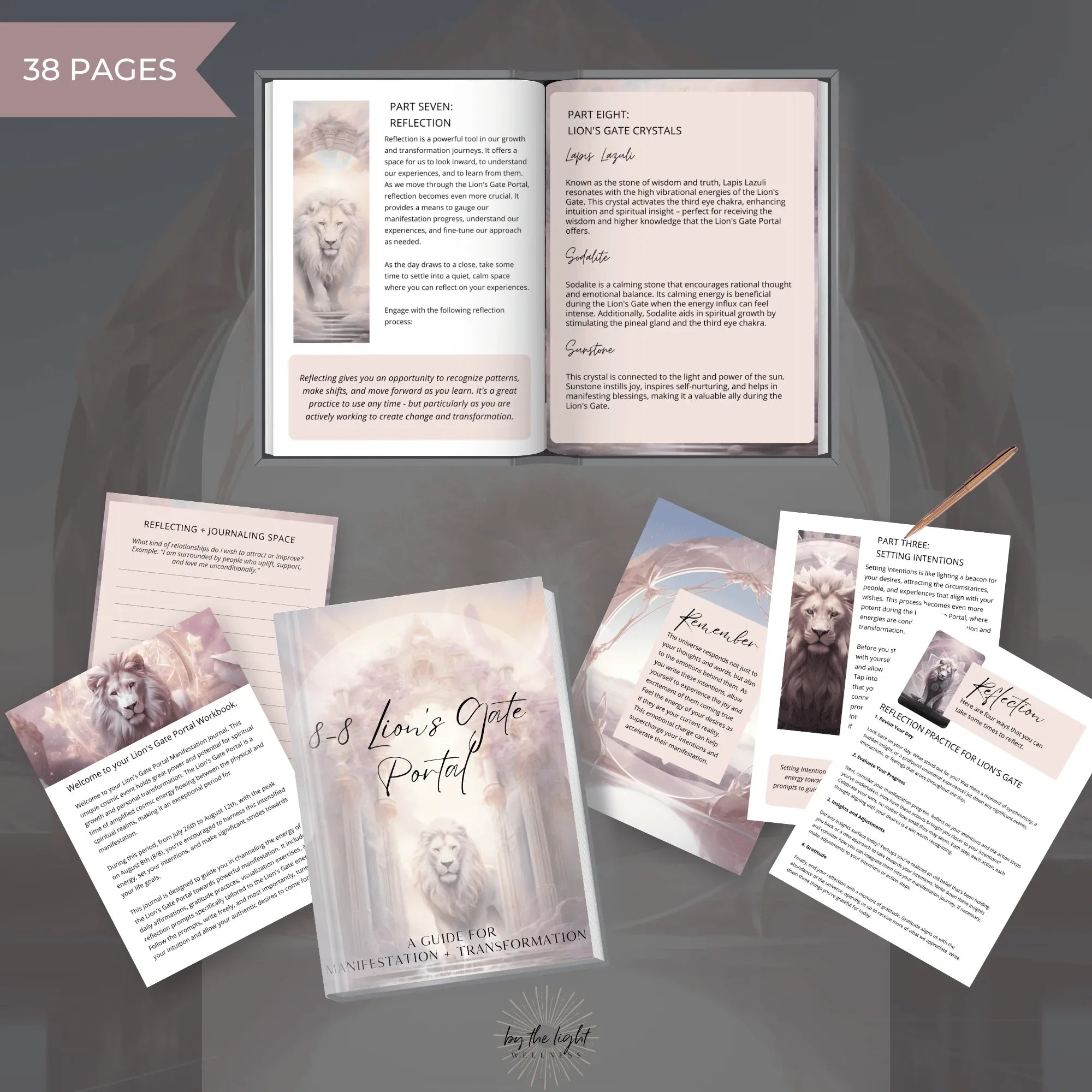 8-8 Lion's Gate Portal Journal | Instant Download - Mooncat Crystals
