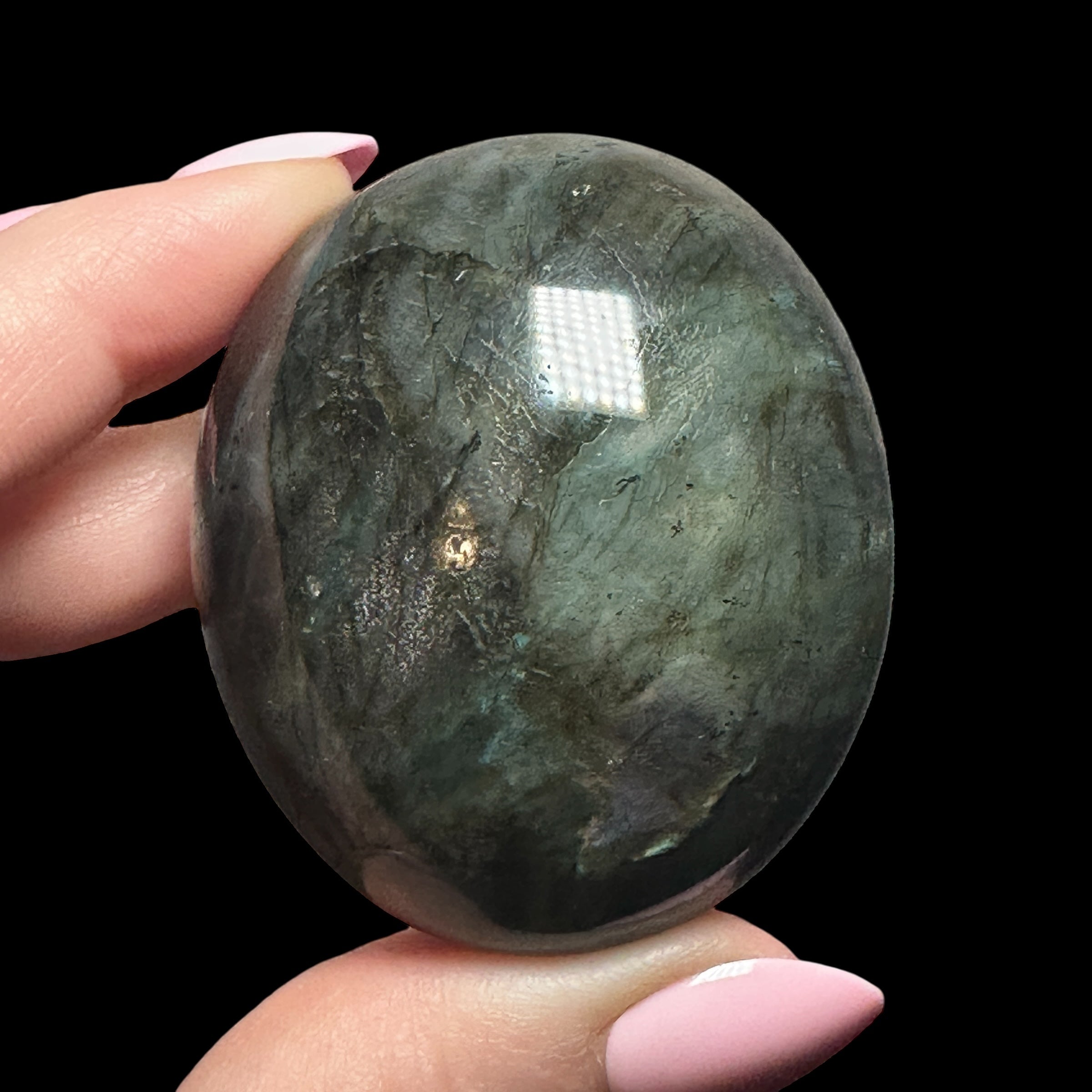 Labradorite Palm Stone | Stock A