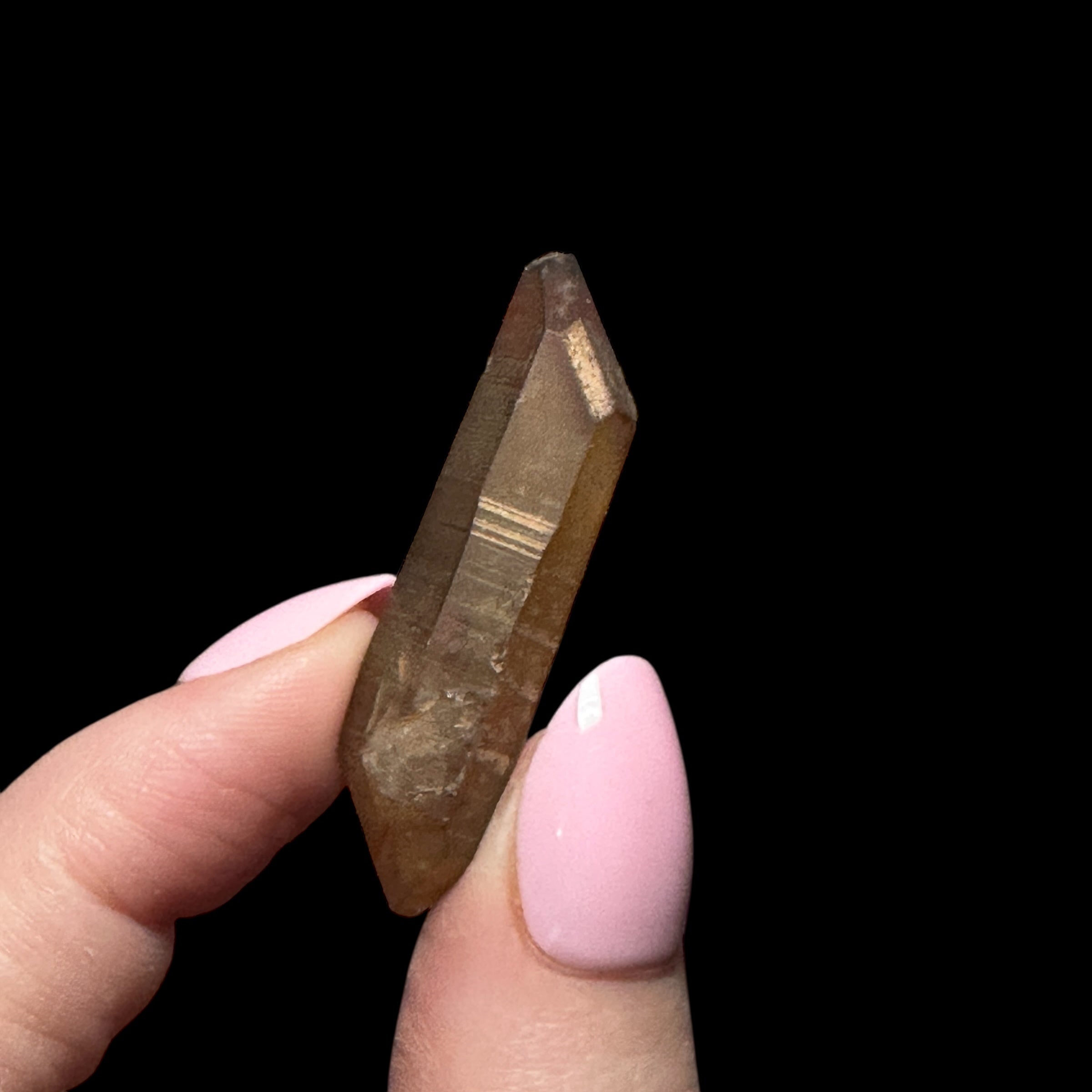 Natural Double Terminated Citrine Point | Stock A