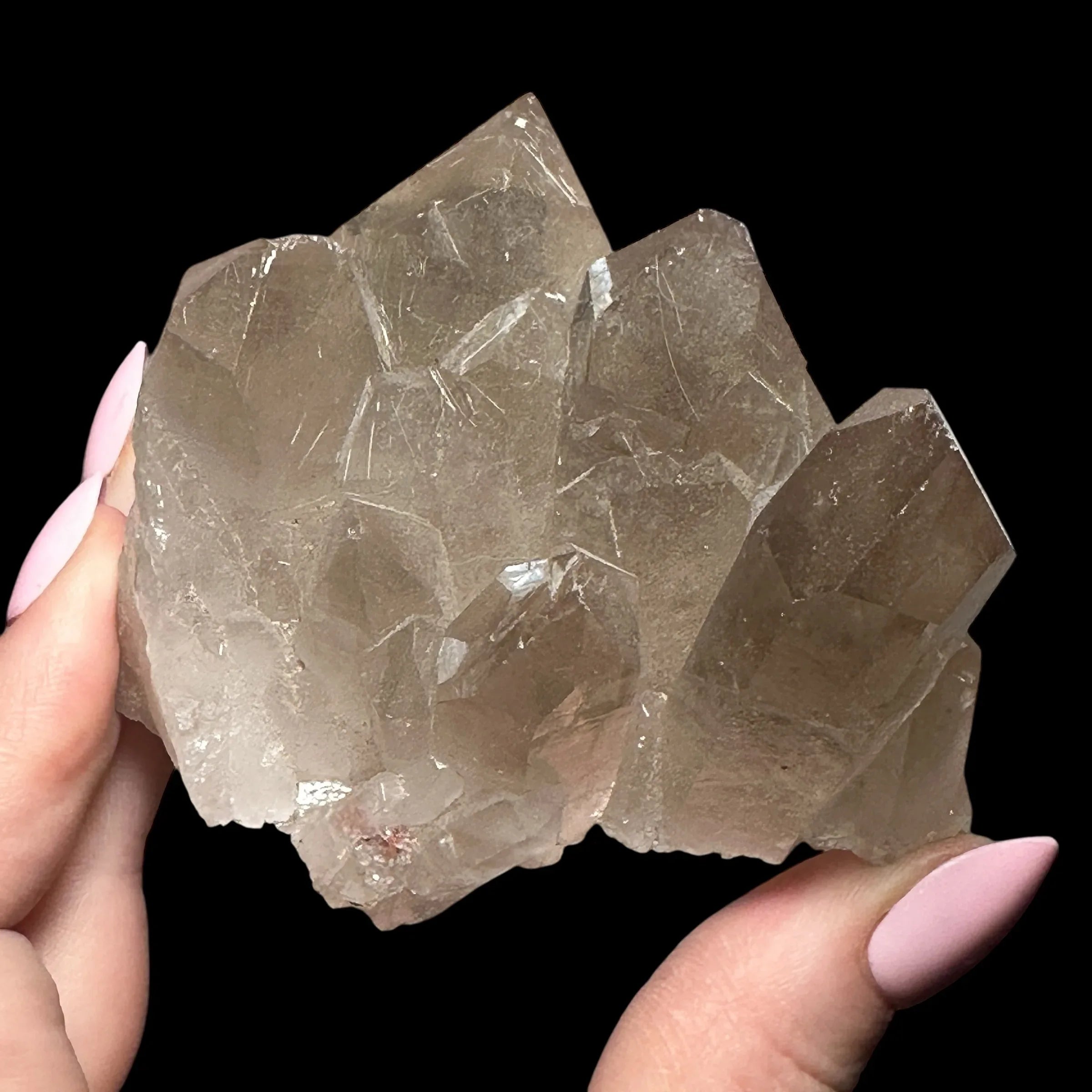 Smoky Rutilated Quartz Cluster - Mooncat Crystals