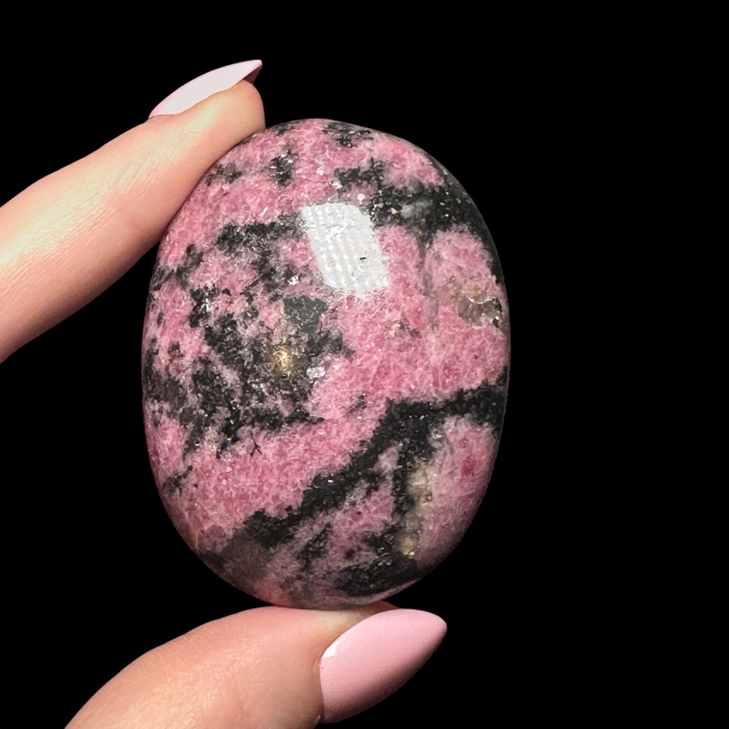 Rhodonite Palm Stone