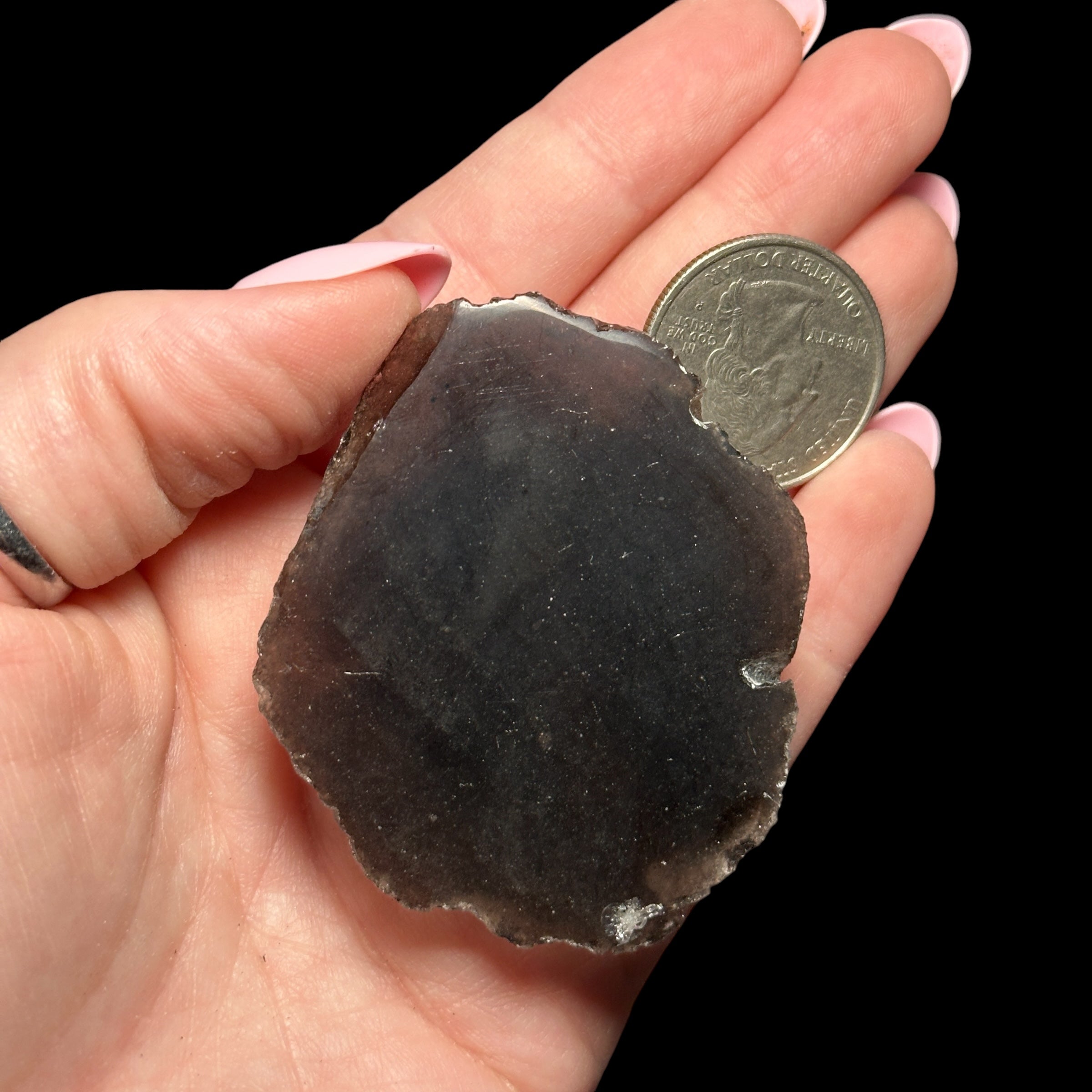 Indonesian Tektite Slice - Translucent