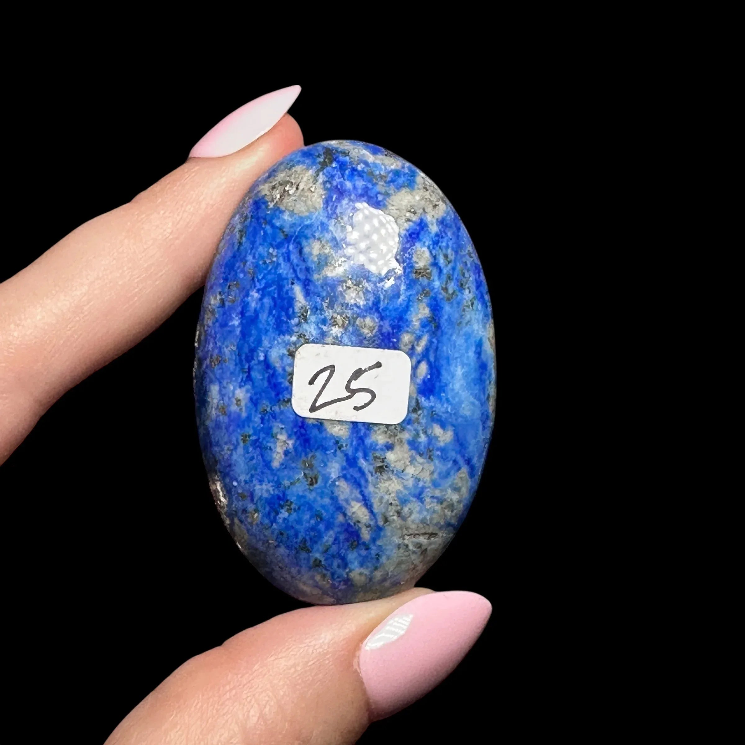Lapis Lazuli Palm Stone | Stock A - Mooncat Crystals