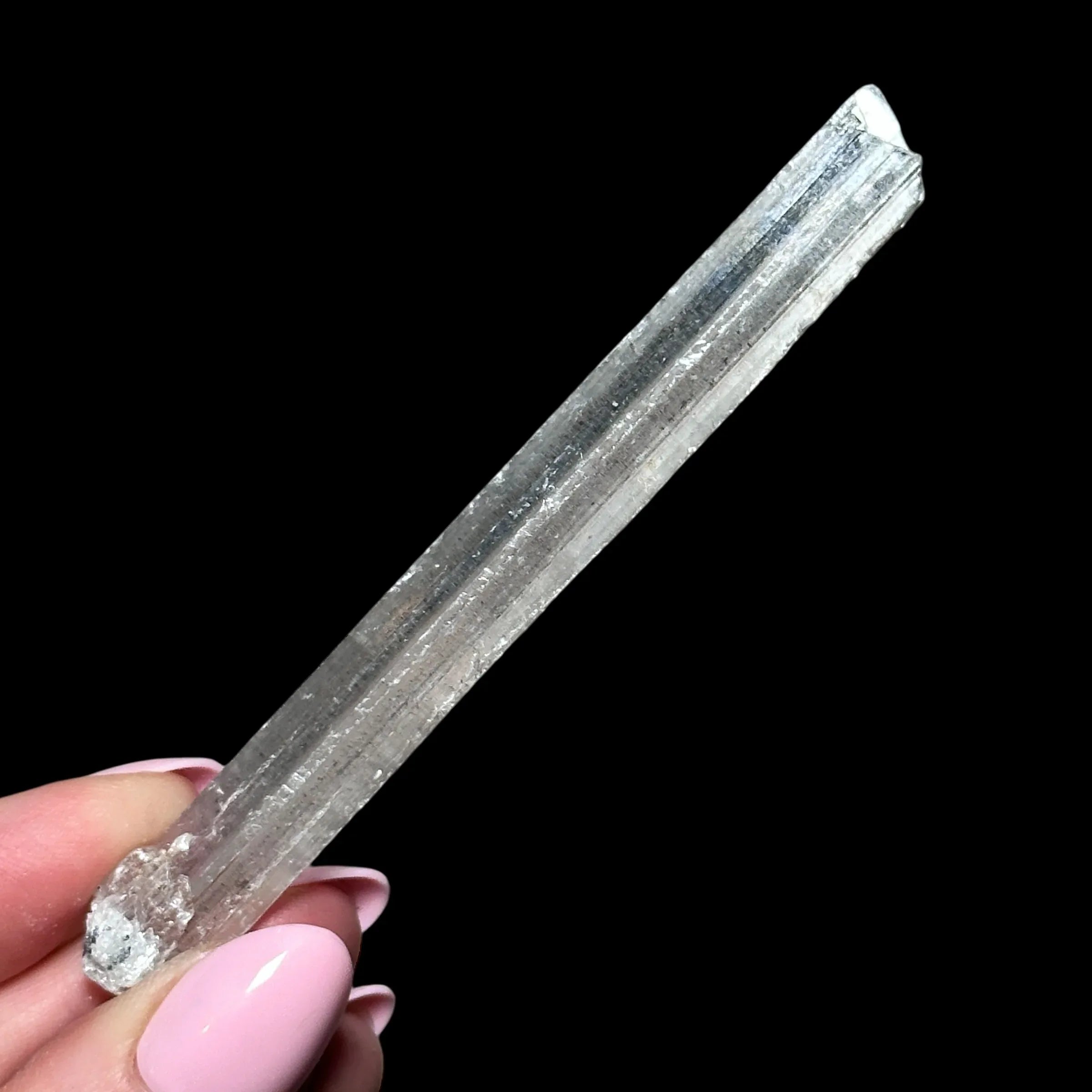 Selenite Blade with Hematite Inclusions - Mooncat Crystals