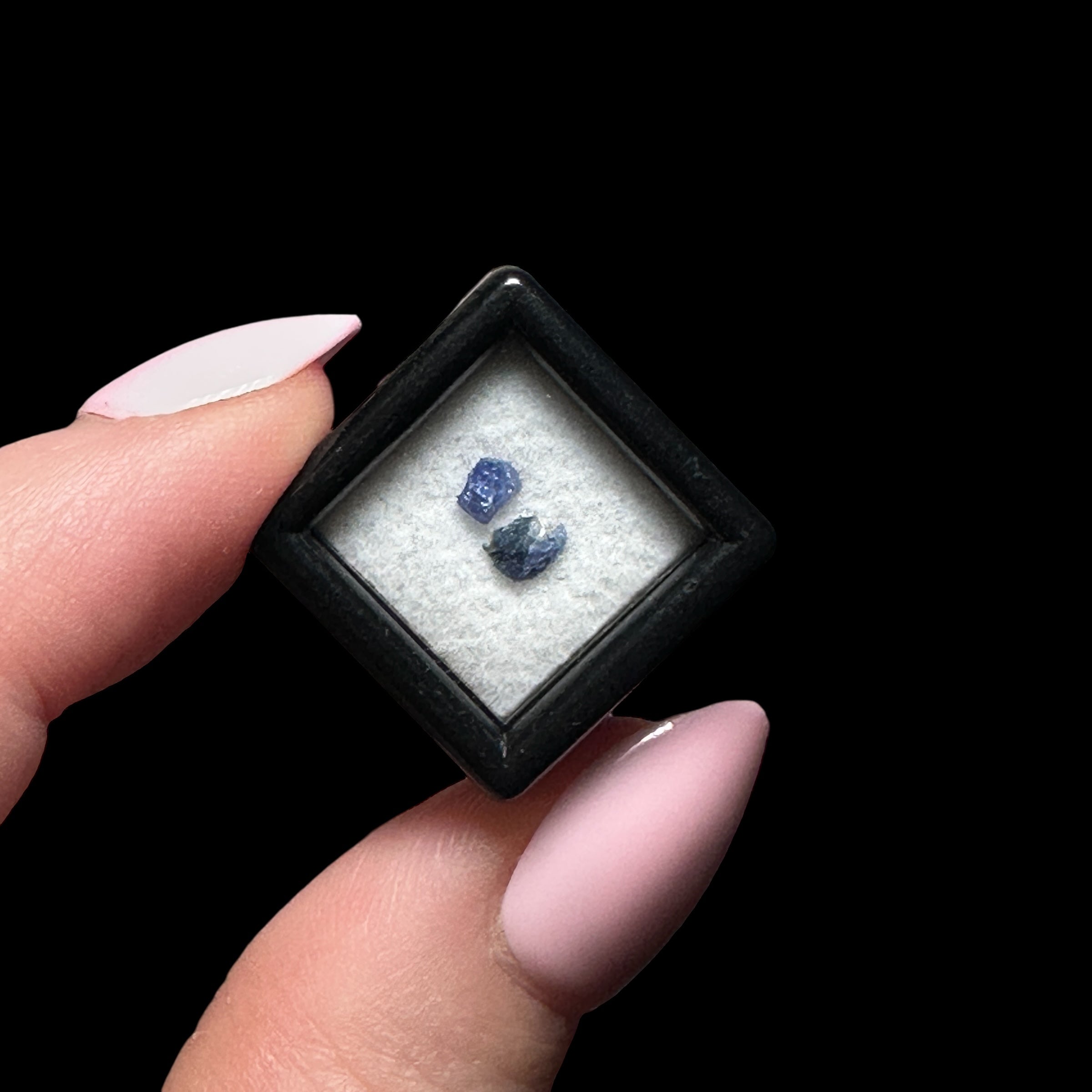 Rare Benitoite - Mooncat Crystals