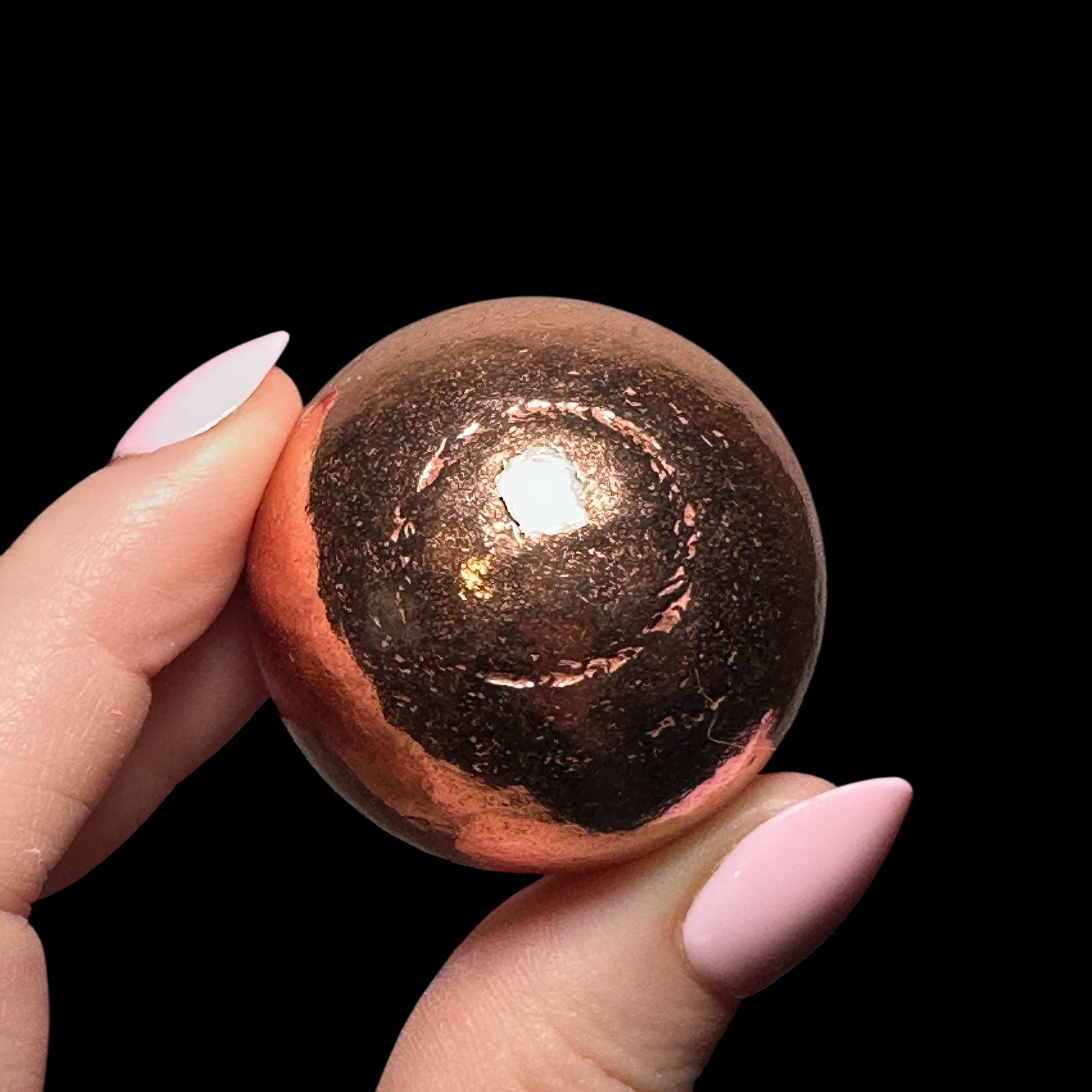 Michigan Copper Sphere 40mm | Stock A - Mooncat Crystals