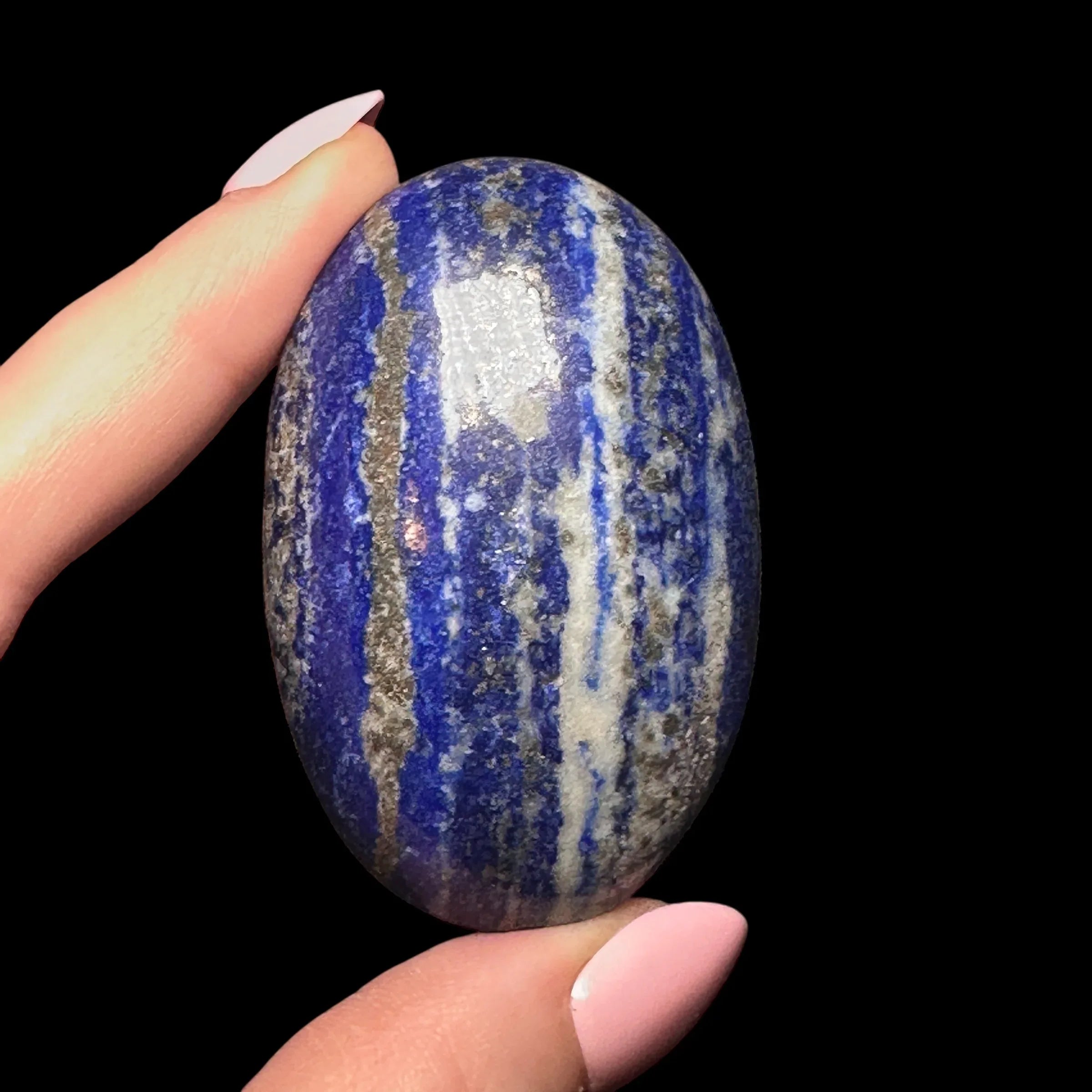 Lapis Lazuli Palm Stone | Stock B - Mooncat Crystals