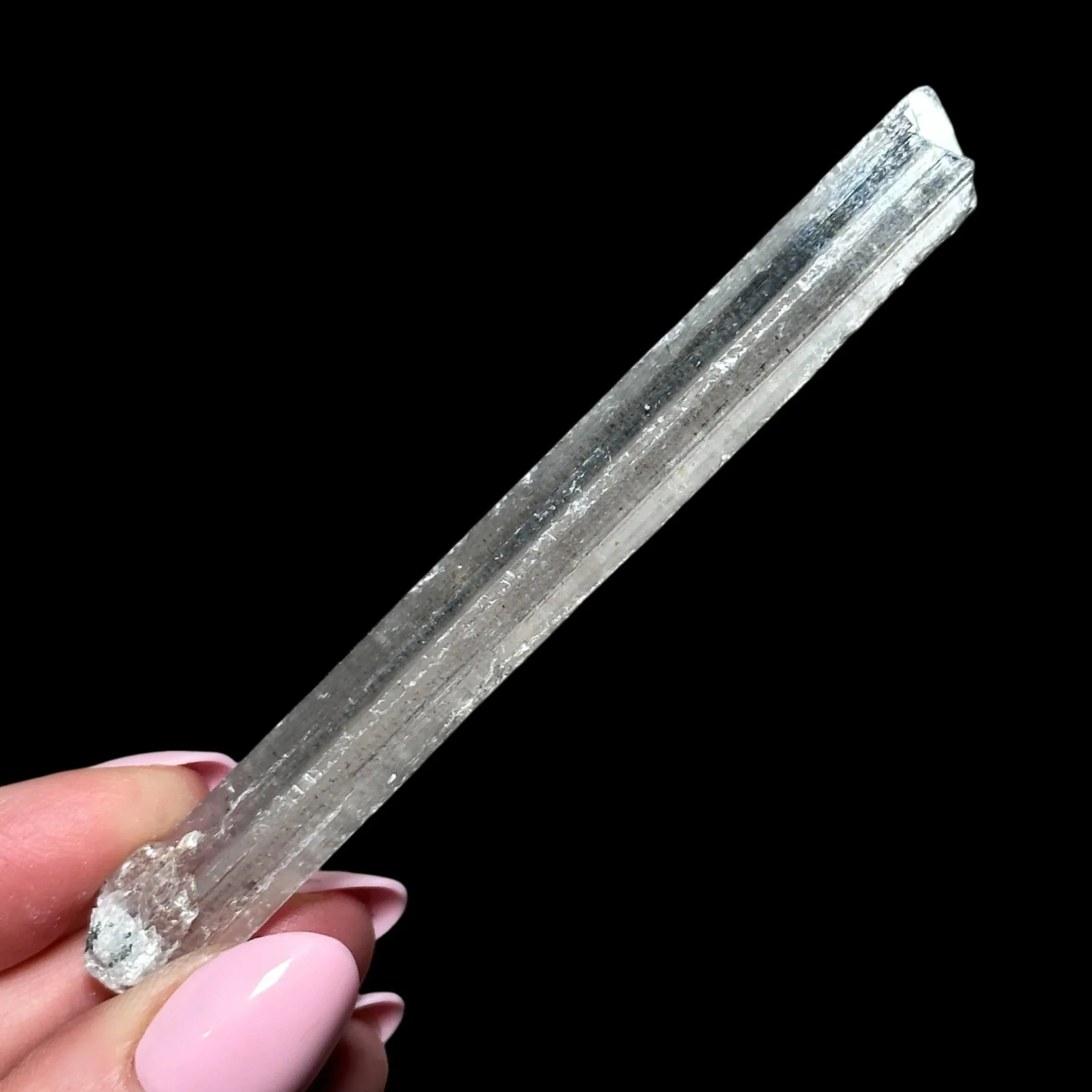 Selenite Blade with Hematite Inclusions