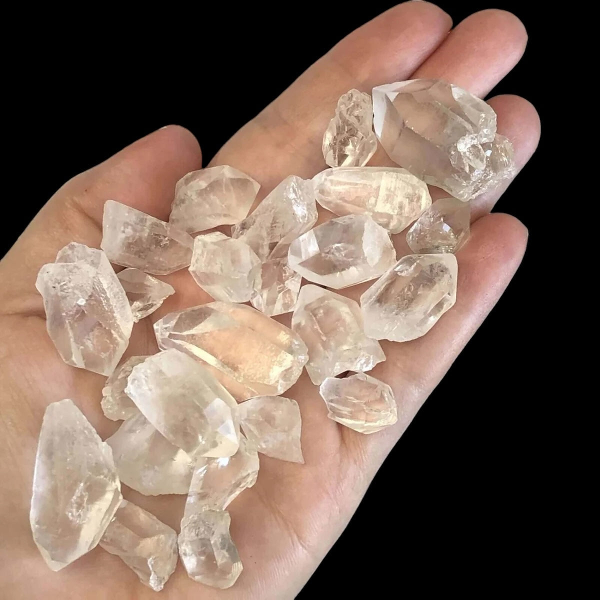 CLEARS THE MIND + AMPLIFIES INTENTIONS:: Natural Quartz Points (Brazil) | Approx. 100grams
