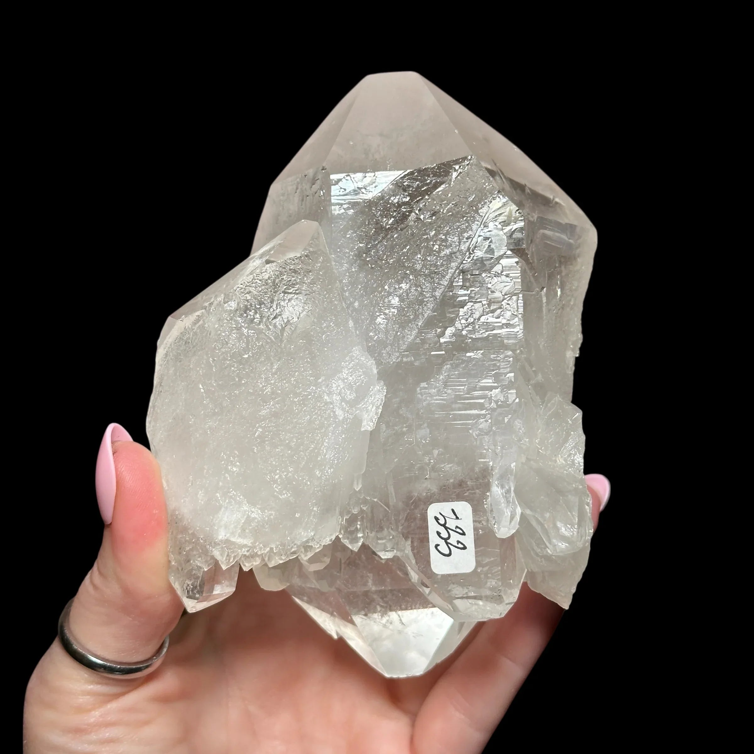 Double Terminated Quartz with Unique Features - Mooncat Crystals