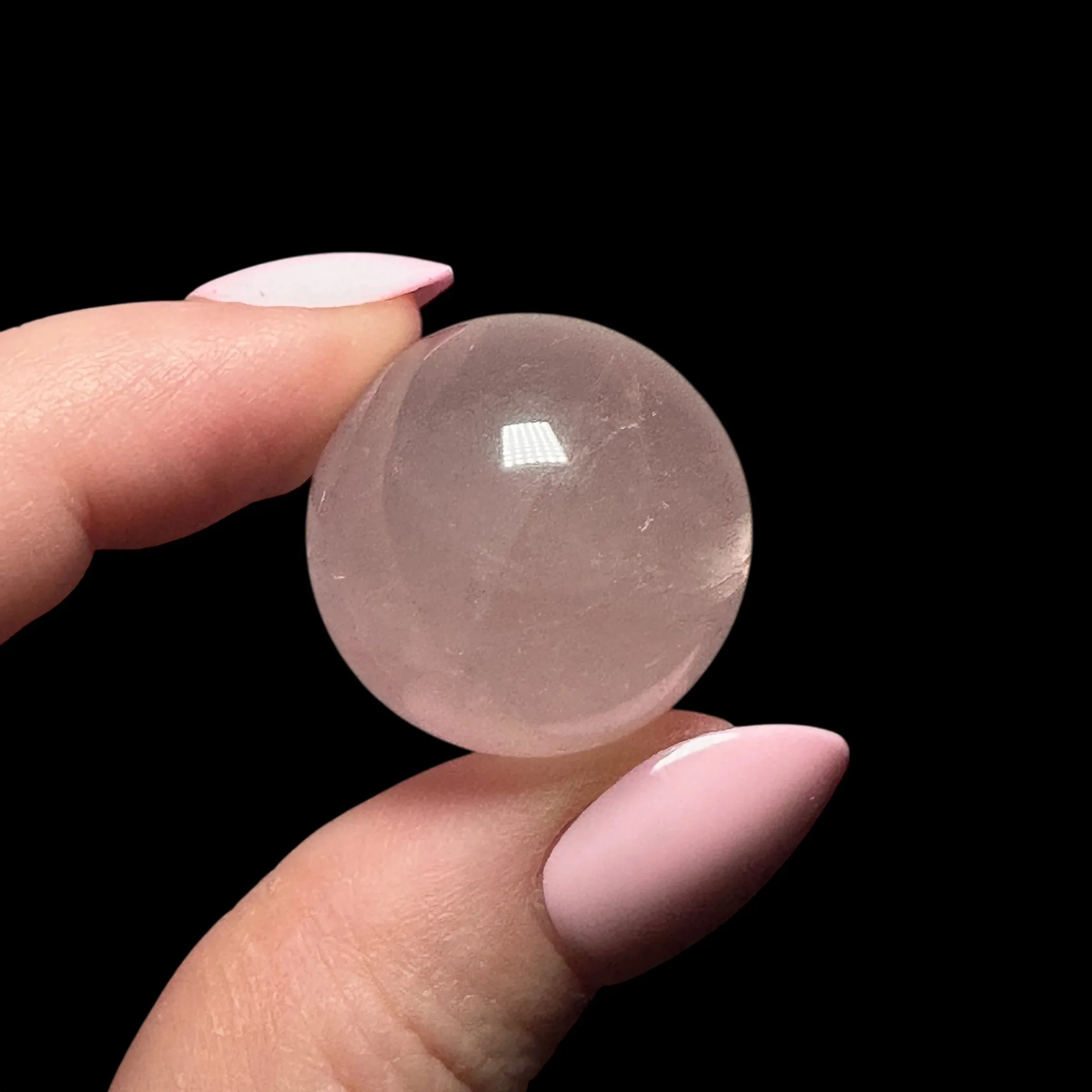 Mini Star Rose Quartz Sphere | Stock A