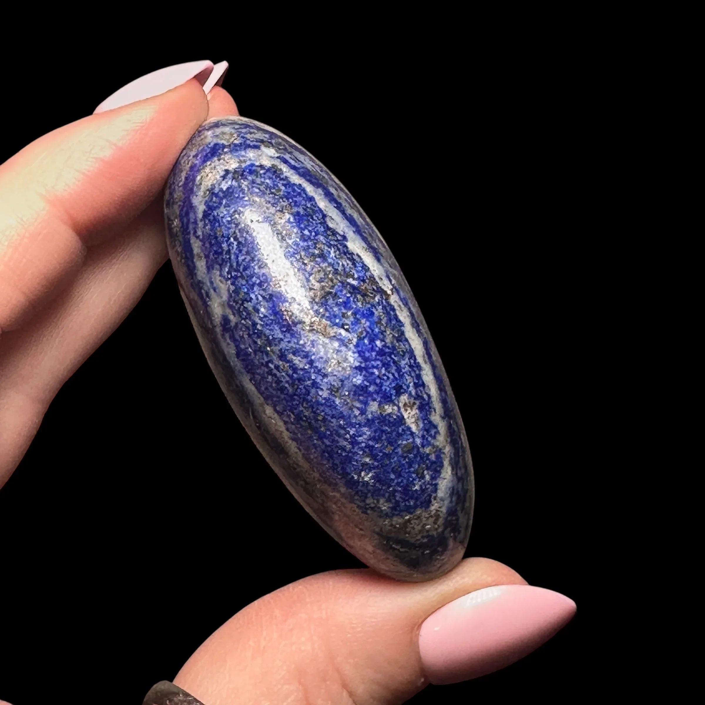 Lapis Lazuli Palm Stone | Stock B - Mooncat Crystals