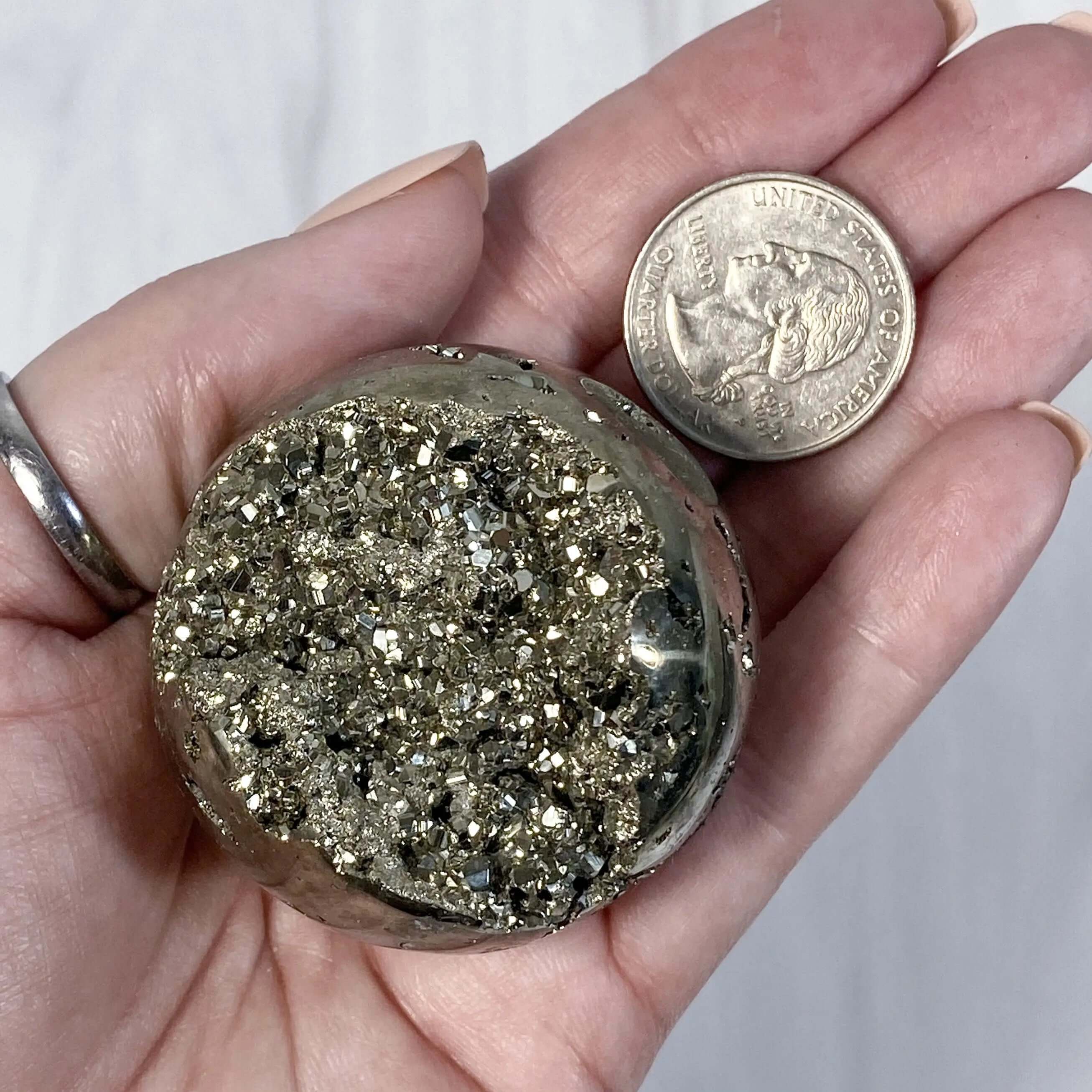 Peruvian Pyrite Sphere | Stock Y Mooncat Crystals