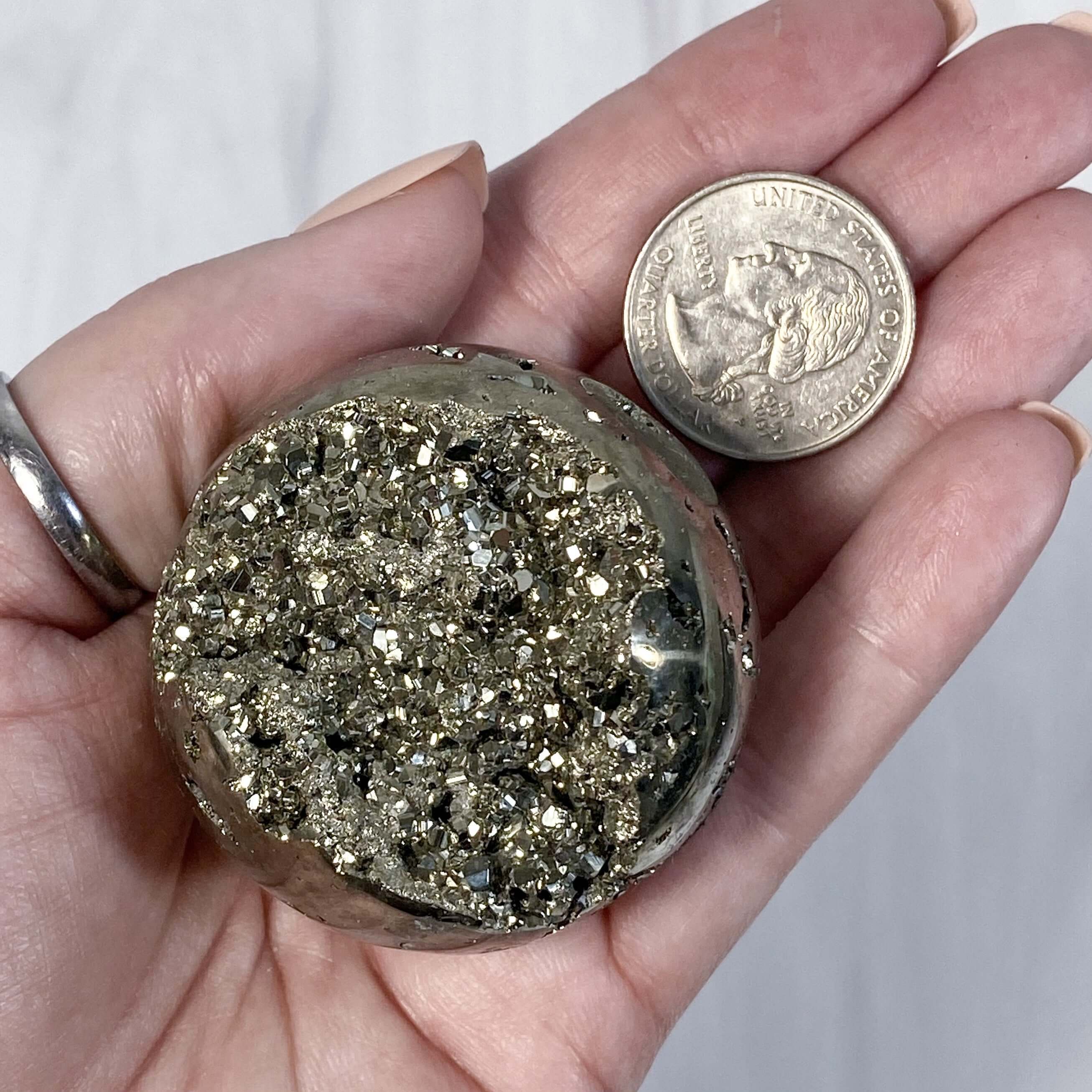 Peruvian Pyrite Sphere | Stock Y Mooncat Crystals