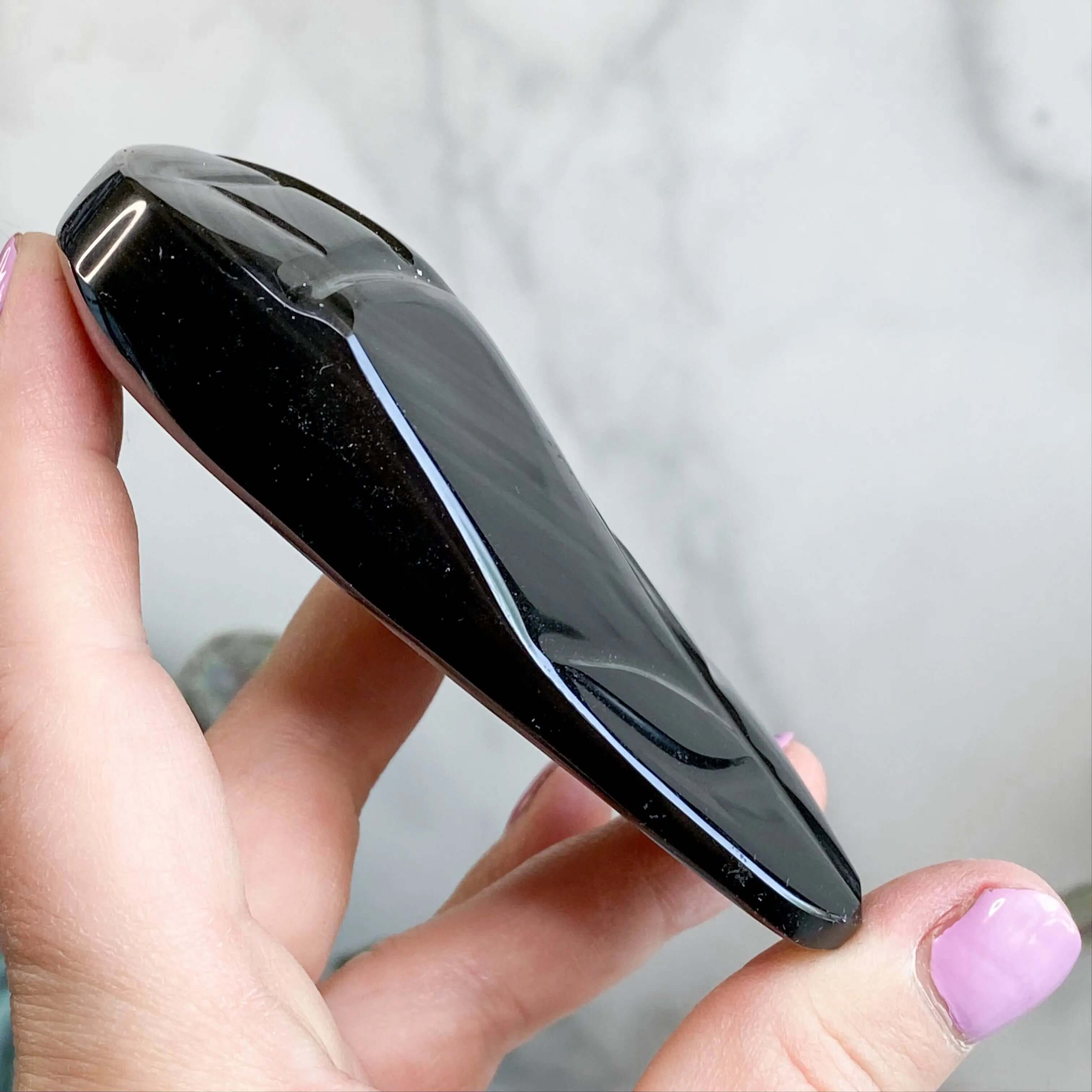 Rainbow Obsidian Carved Tulip | Stock A Mooncat Crystals