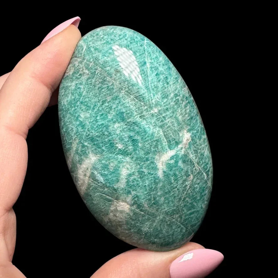 Amazonite Palm Stone | Stock A - Mooncat Crystals