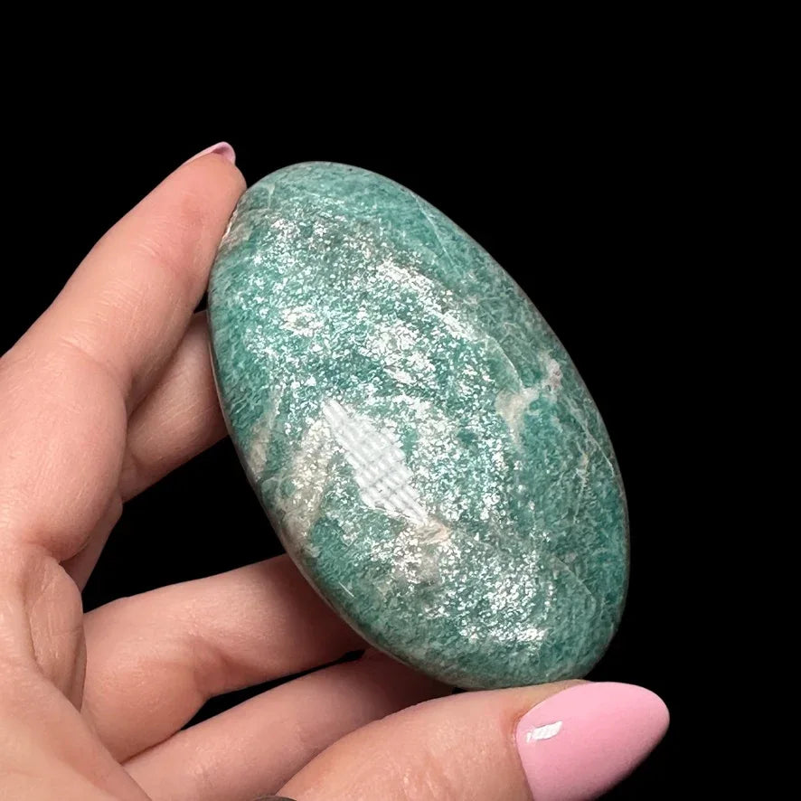 Amazonite Palm Stone | Stock A - Mooncat Crystals