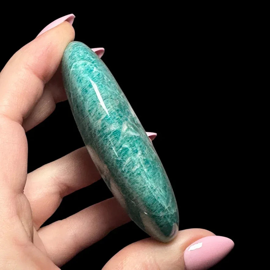 Amazonite Palm Stone | Stock A - Mooncat Crystals