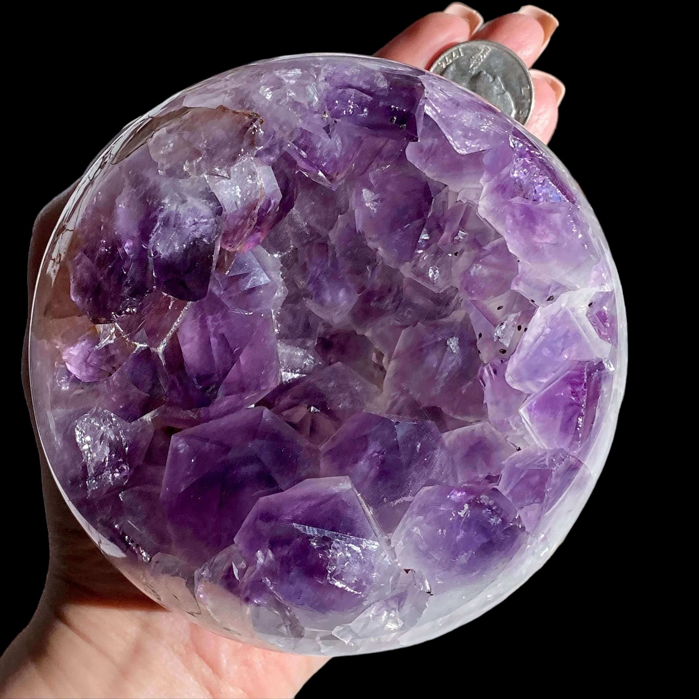 Amethyst Geode Sphere | Stock F - Mooncat Crystals
