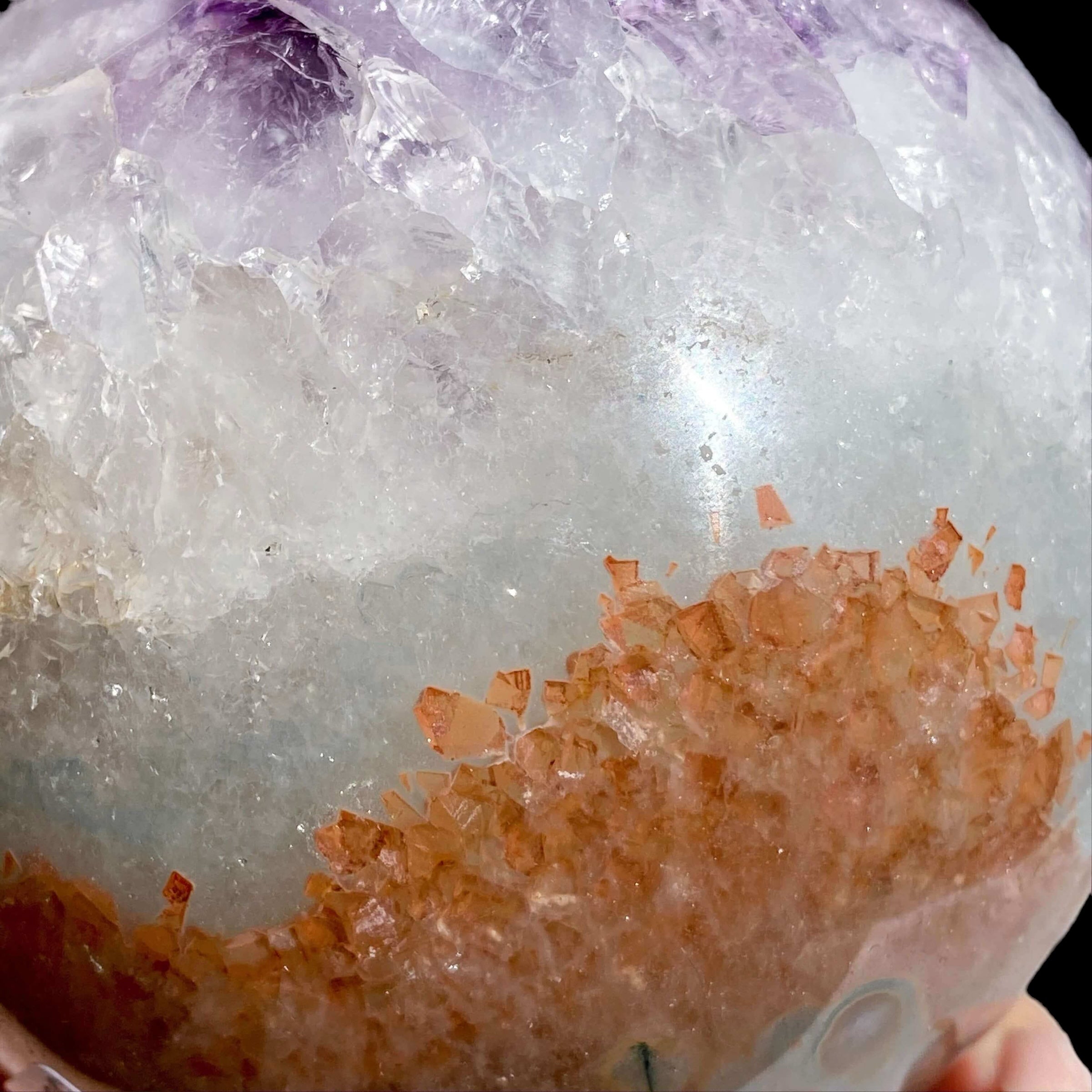 Amethyst Geode Sphere | Stock F - Mooncat Crystals