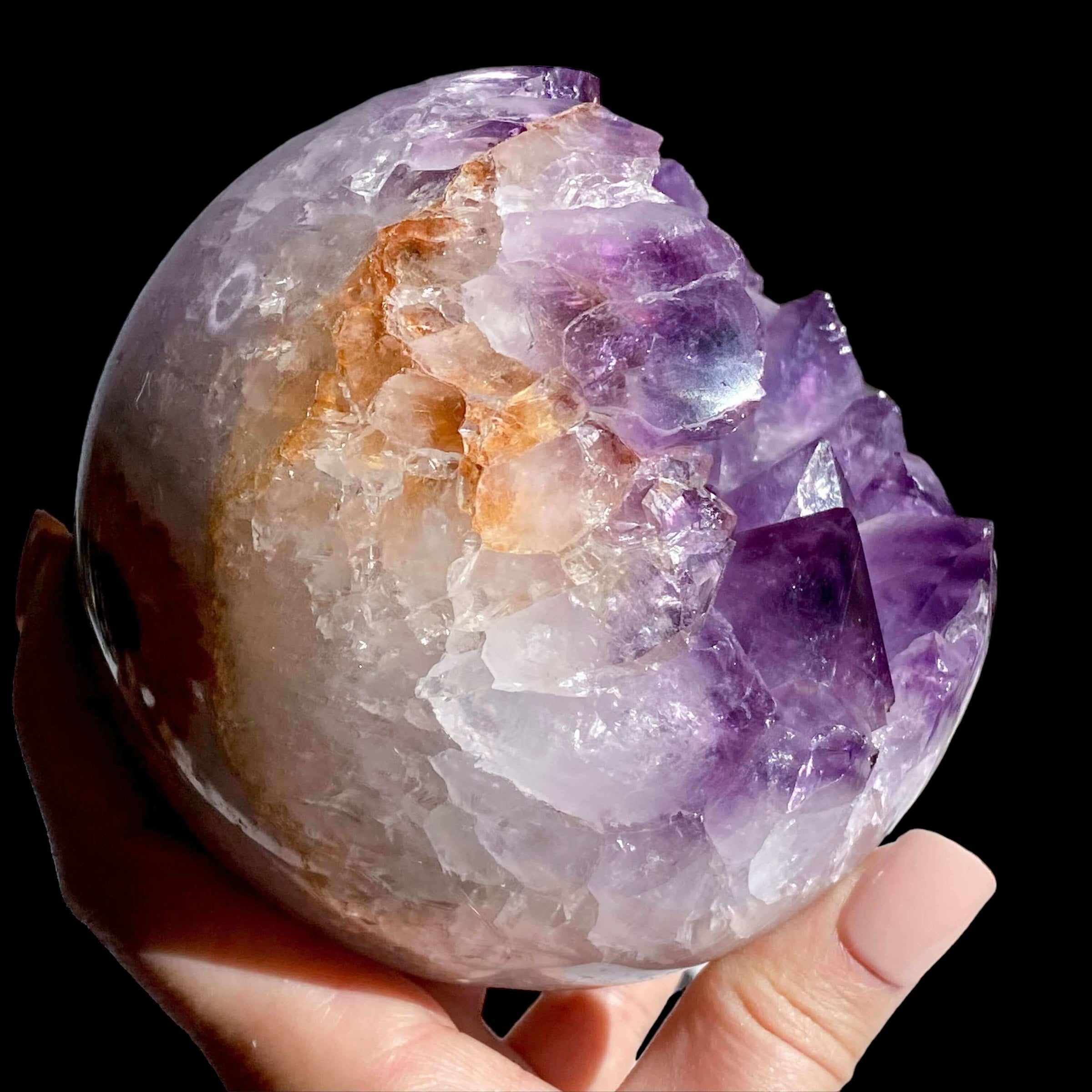 Amethyst Geode Sphere | Stock F - Mooncat Crystals