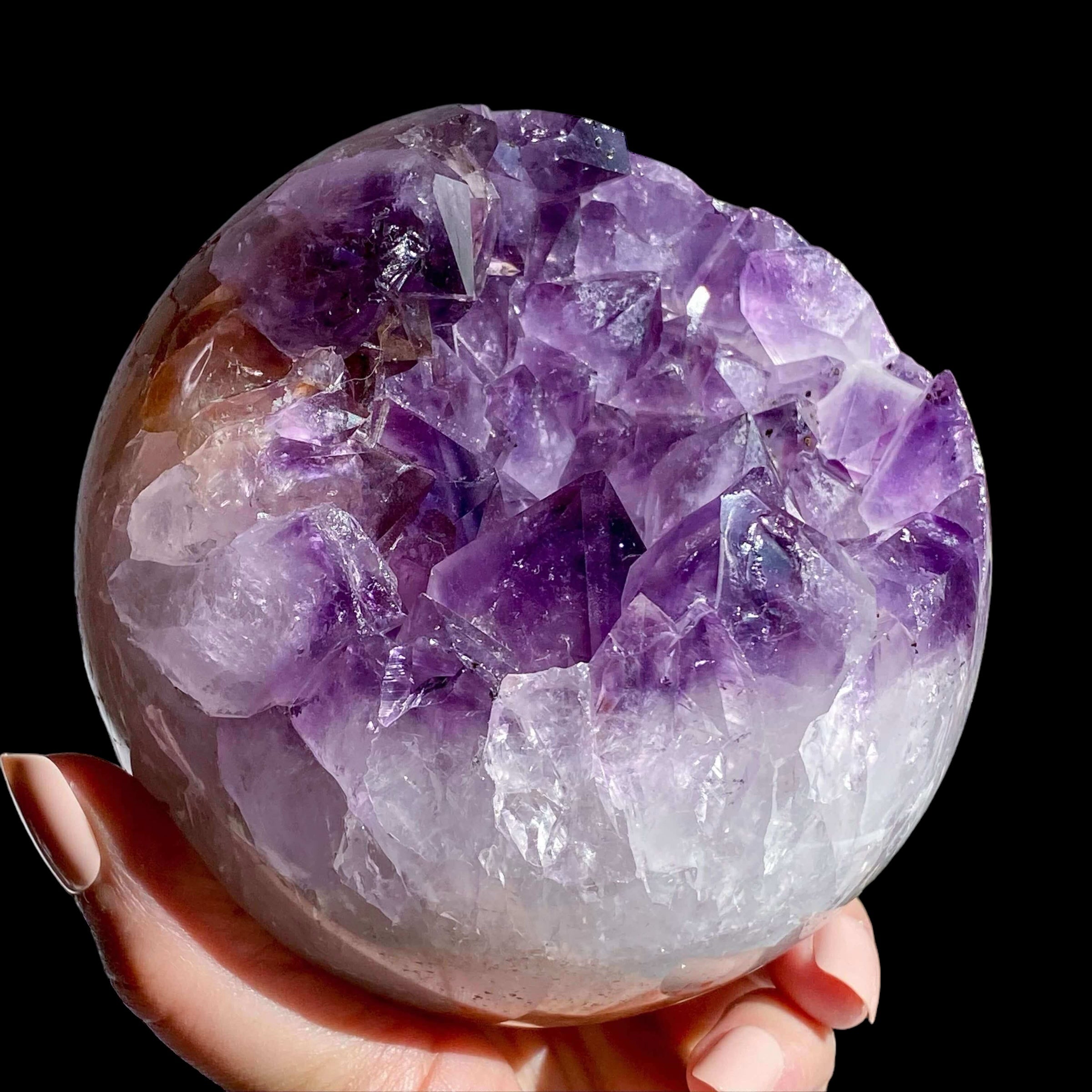 Amethyst Geode Sphere | Stock F - Mooncat Crystals