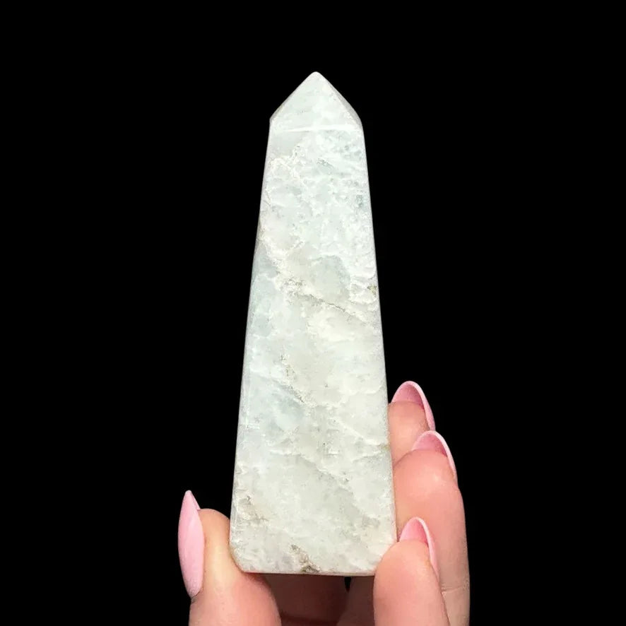 Aquarmarine Obelisk - Mooncat Crystals