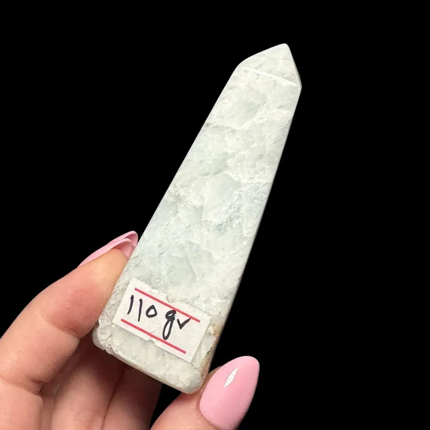 Aquarmarine Obelisk - Mooncat Crystals