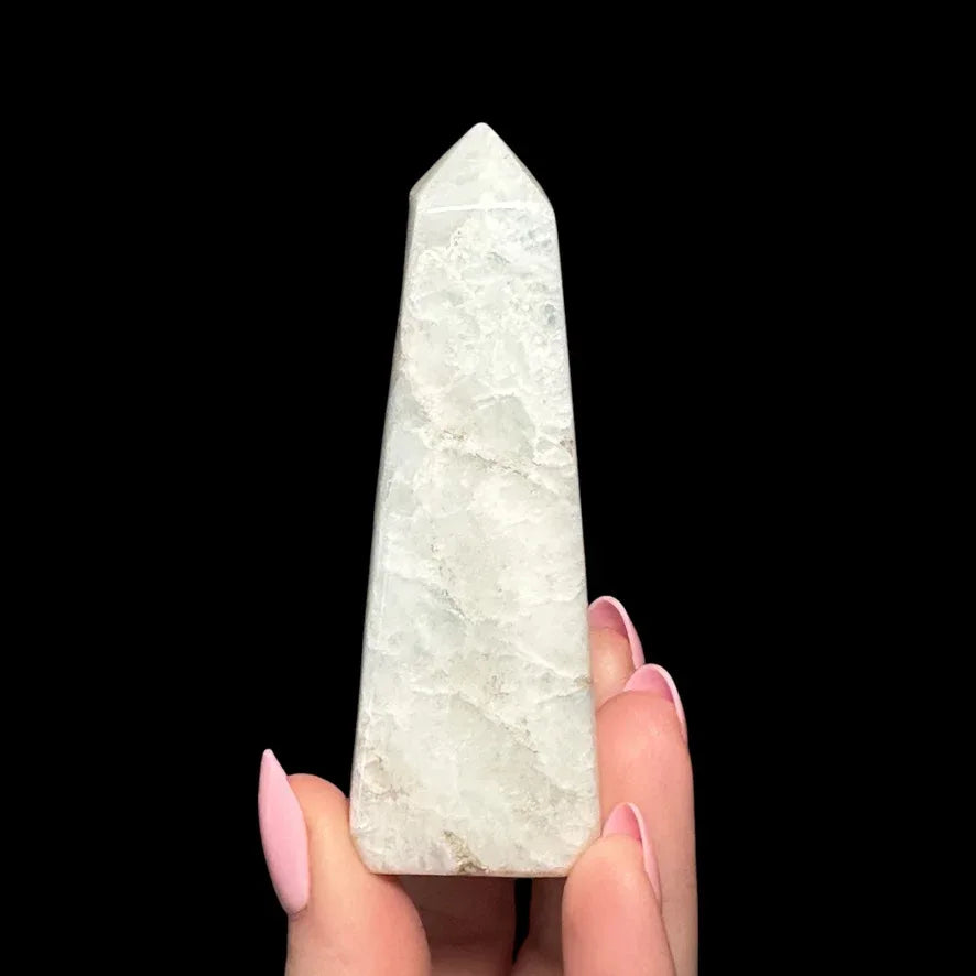 Aquarmarine Obelisk - Mooncat Crystals