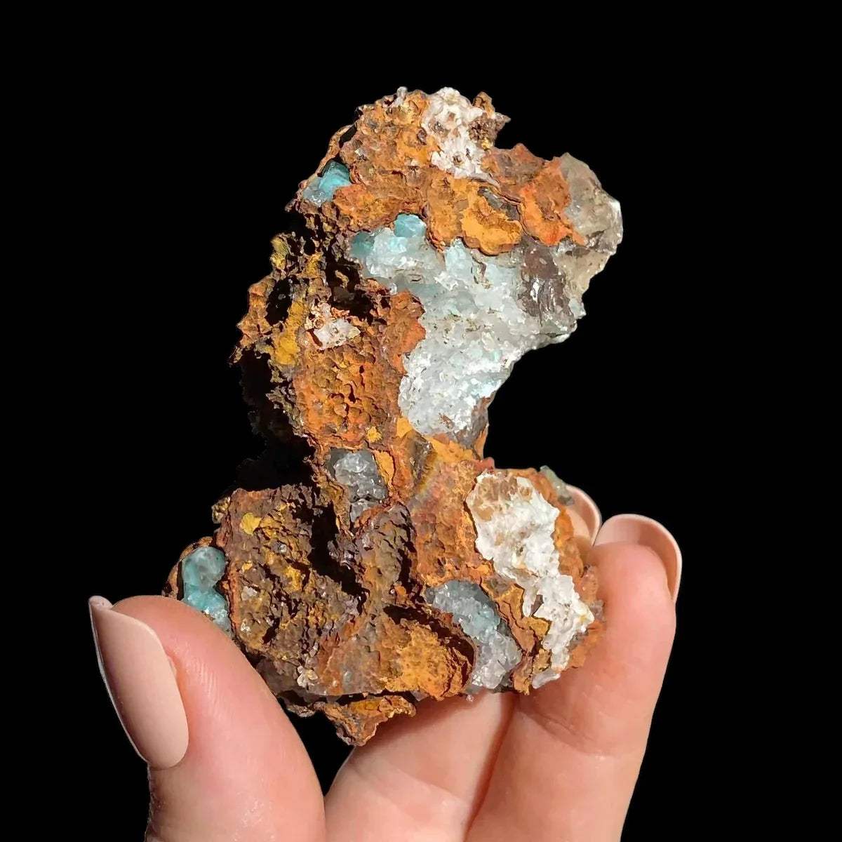 Aurichalcite with Calcite | Stock D - Mooncat Crystals