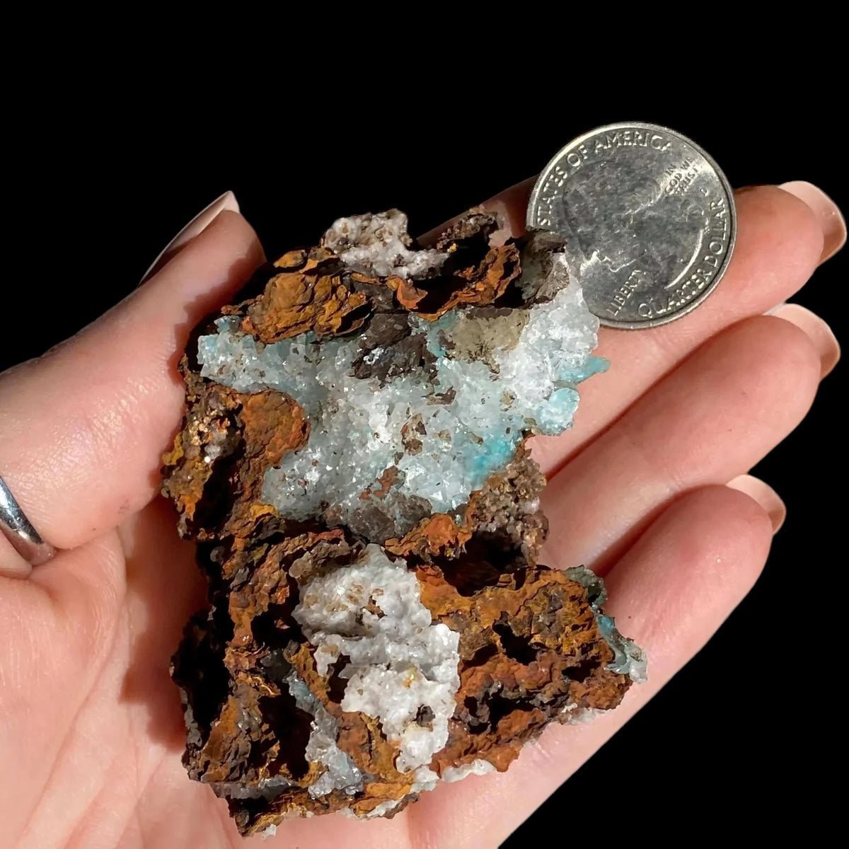 Aurichalcite with Calcite | Stock D - Mooncat Crystals