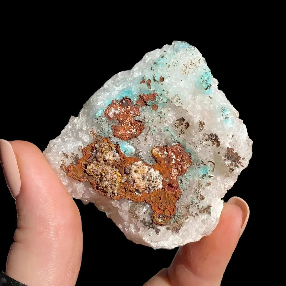 Aurichalcite with Calcite | Stock E - Mooncat Crystals