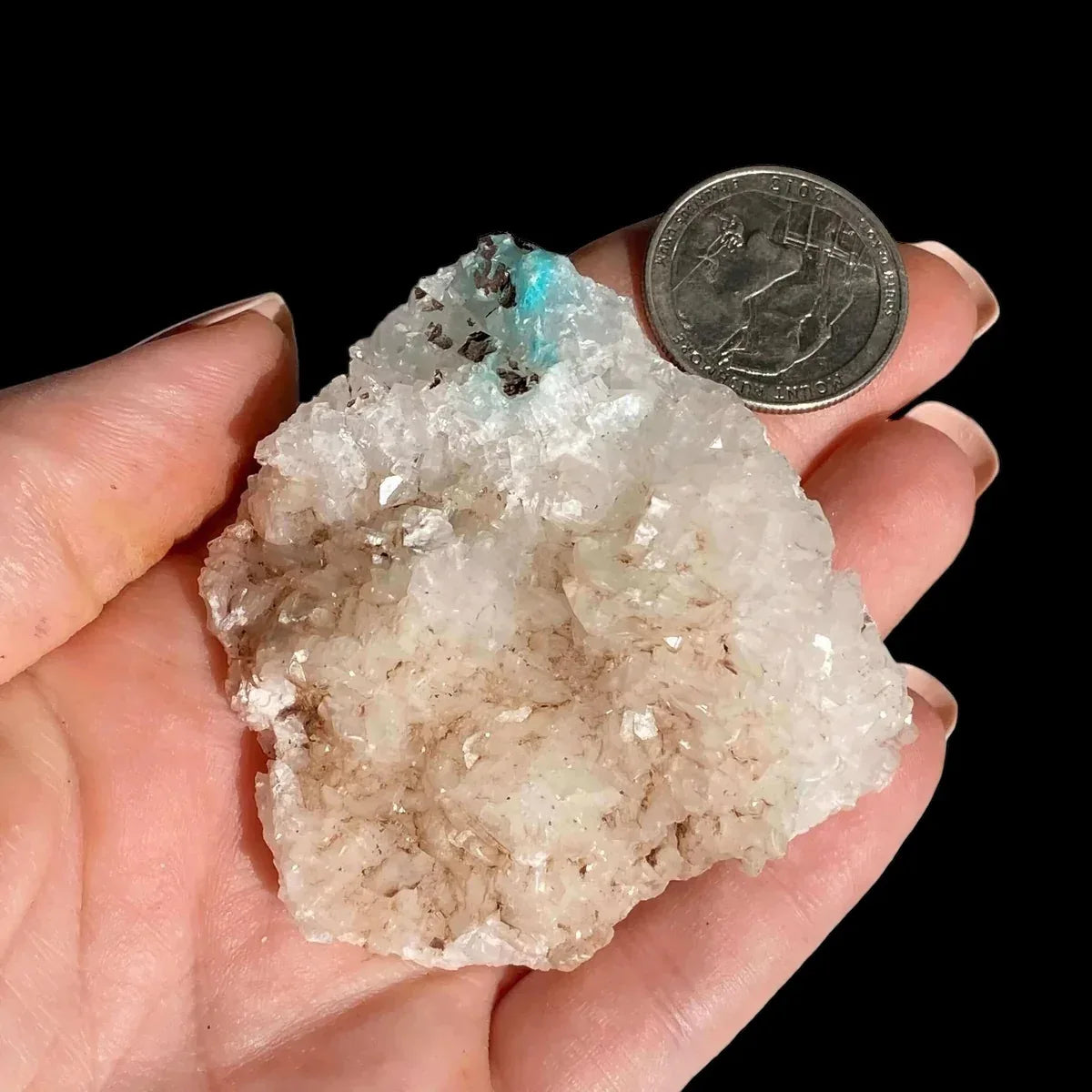 Aurichalcite with Calcite | Stock E - Mooncat Crystals