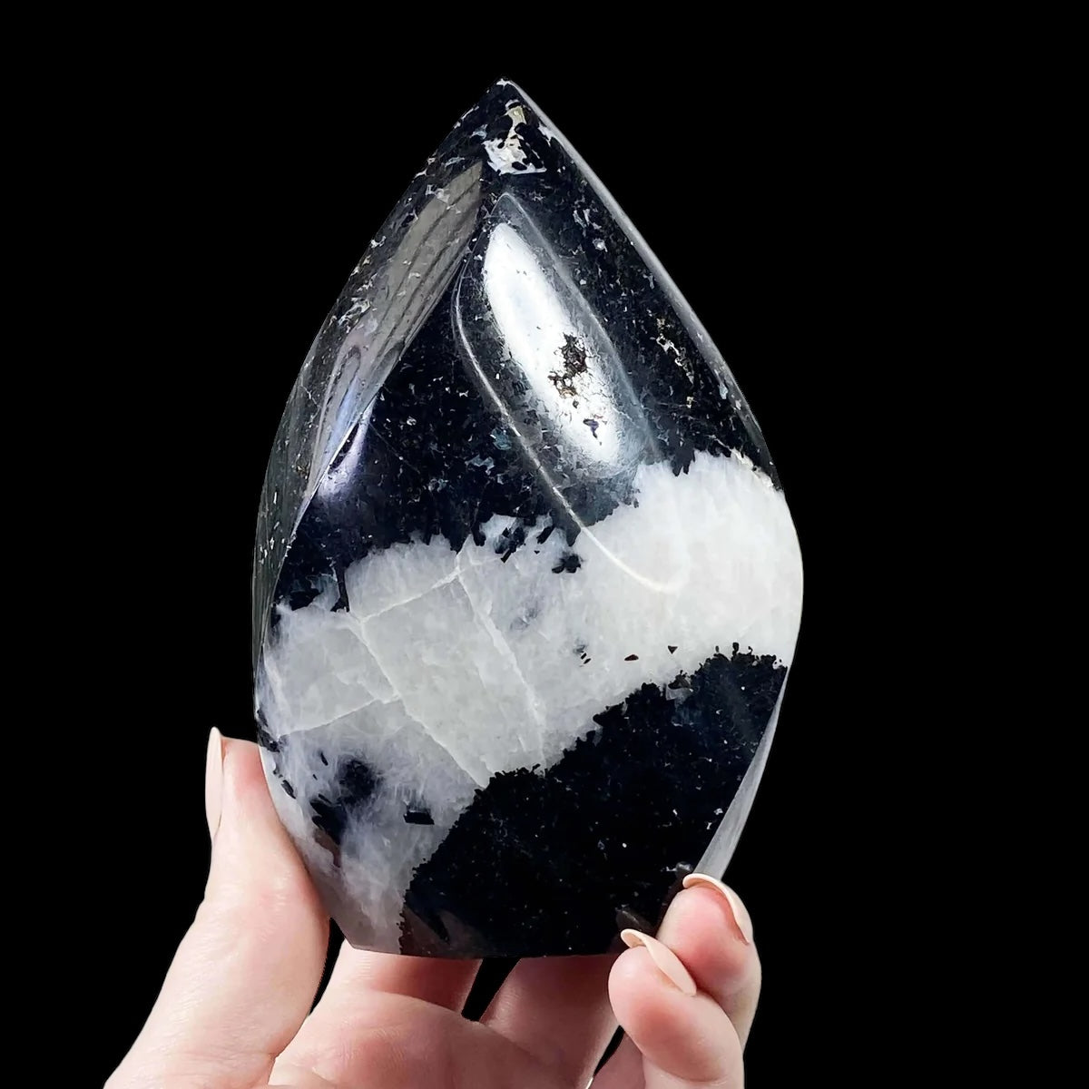 Black Tourmaline Flame | Stock A - Mooncat Crystals