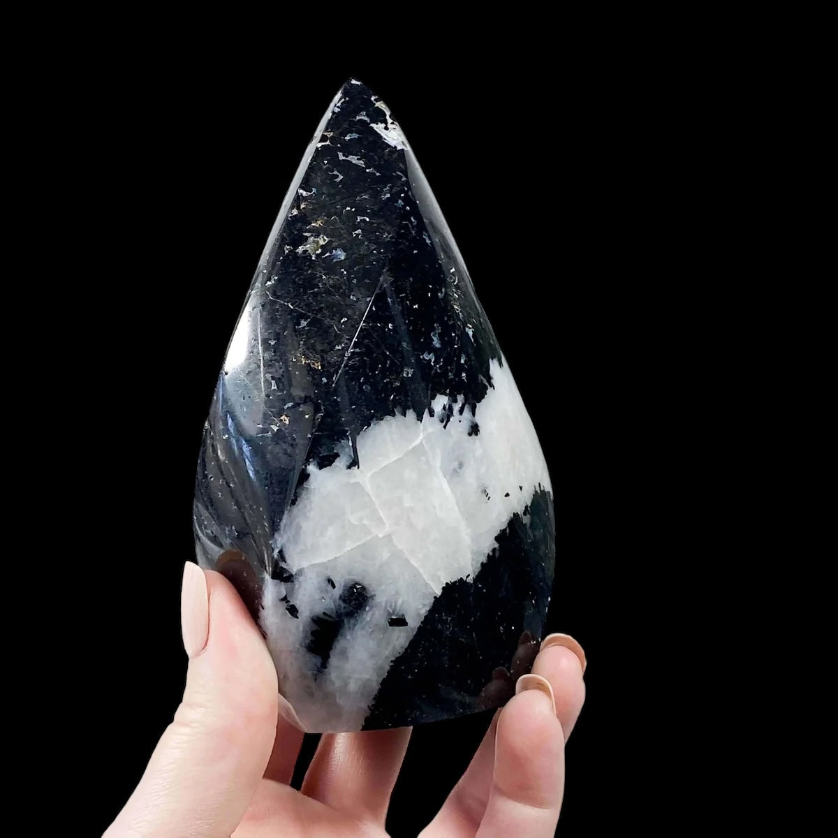 Black Tourmaline Flame | Stock A - Mooncat Crystals
