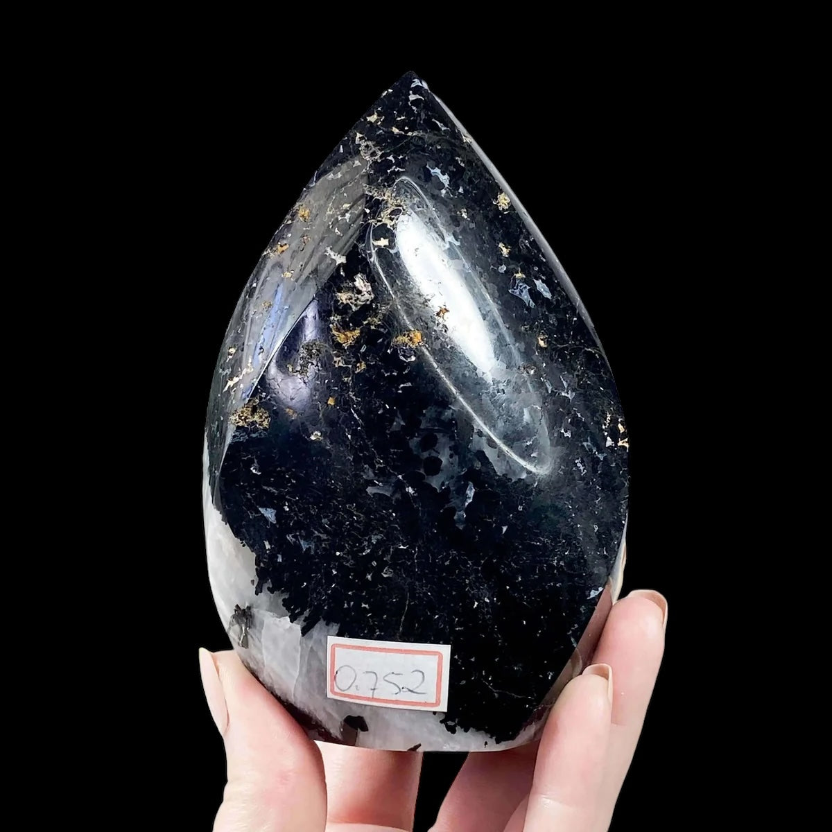 Black Tourmaline Flame | Stock A - Mooncat Crystals