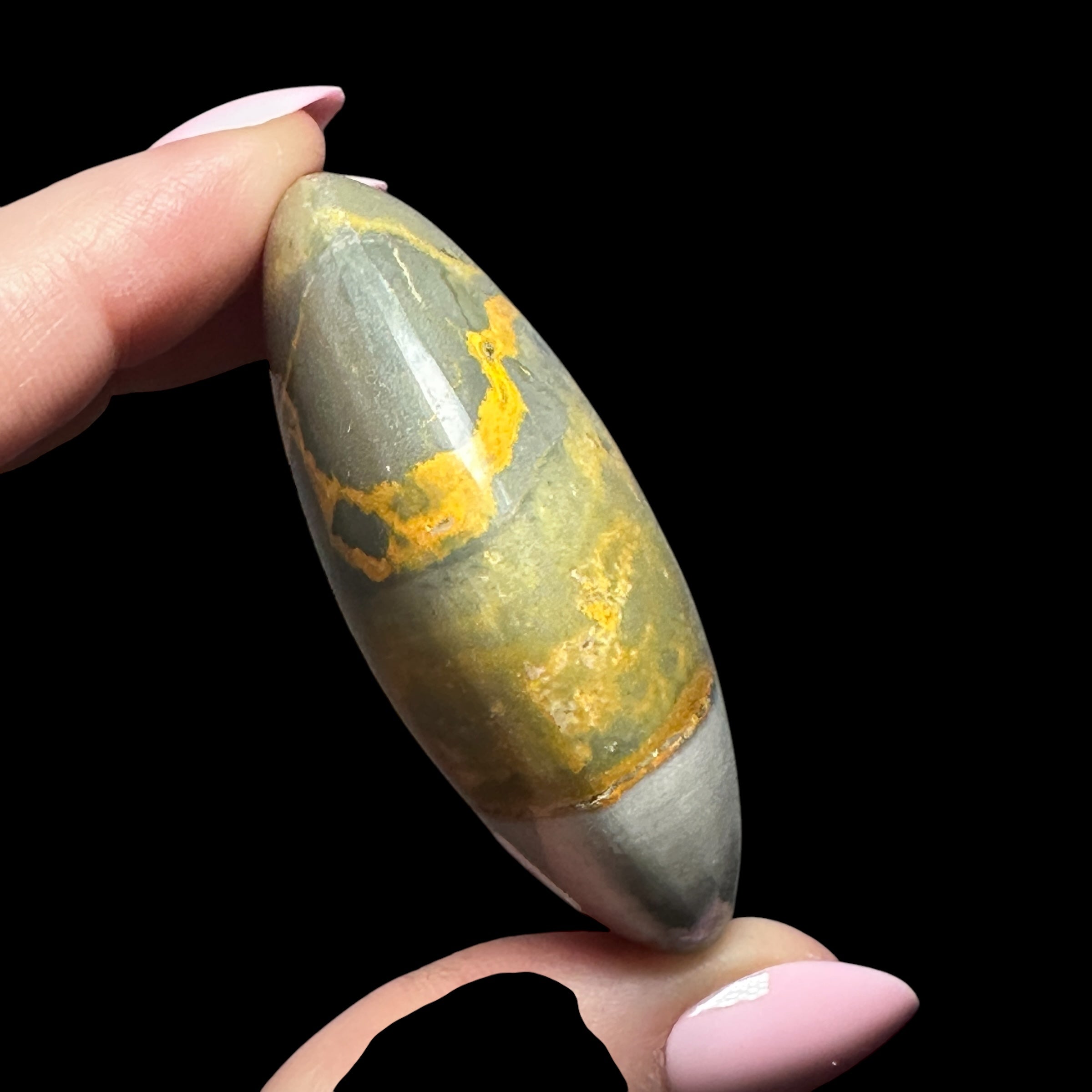 Bumblebee Jasper Palm Stone - Mooncat Crystals