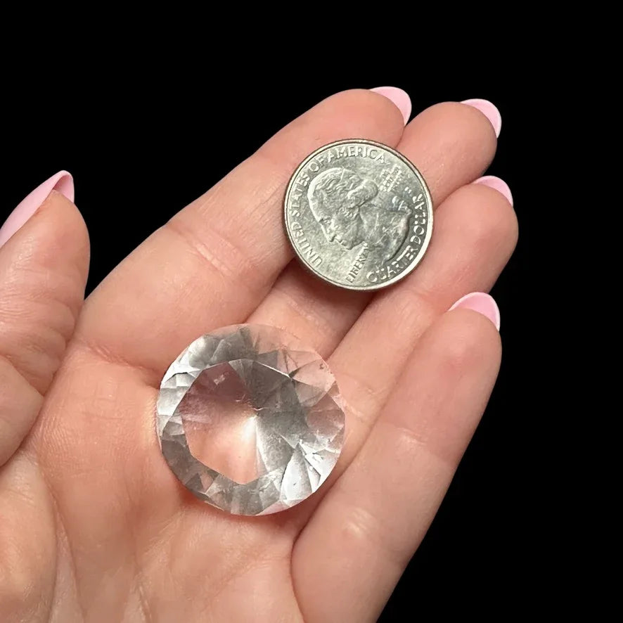 Diamond-Cut Quartz Gem - Mooncat Crystals