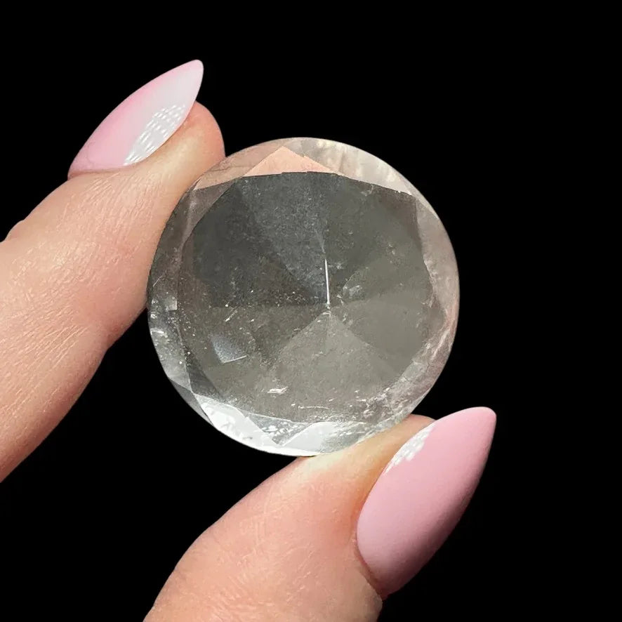 Diamond-Cut Quartz Gem - Mooncat Crystals
