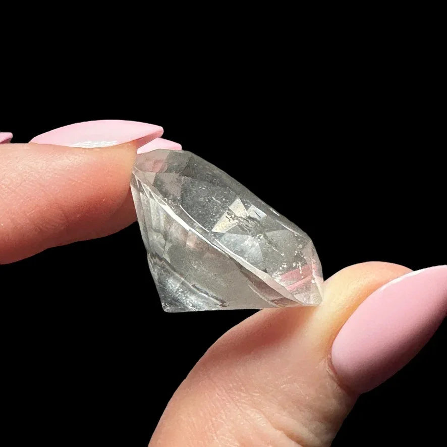 Diamond-Cut Quartz Gem - Mooncat Crystals