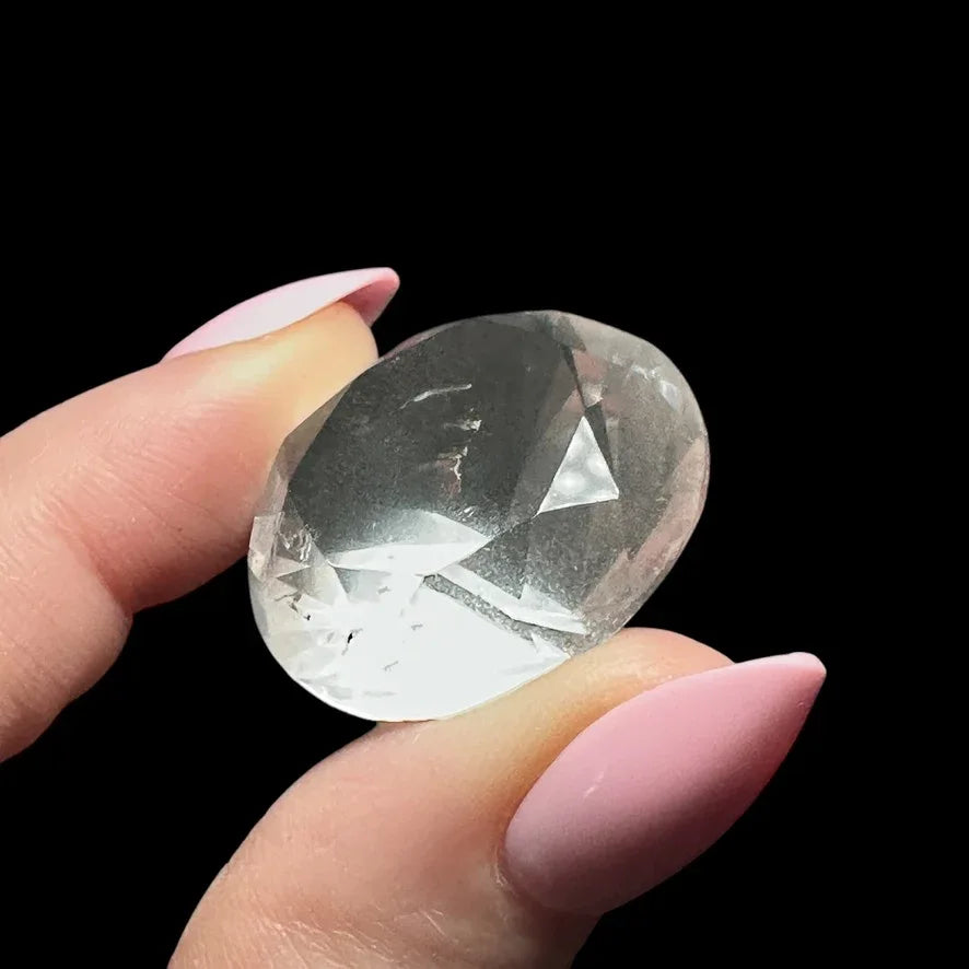 Diamond-Cut Quartz Gem - Mooncat Crystals
