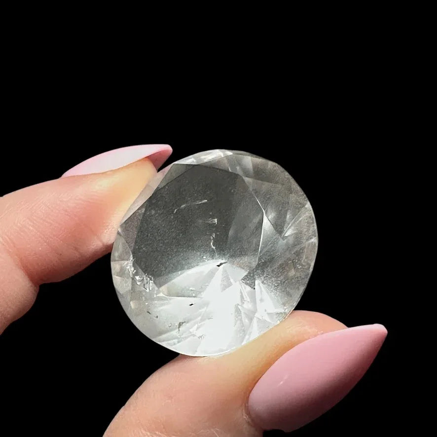 Diamond-Cut Quartz Gem - Mooncat Crystals